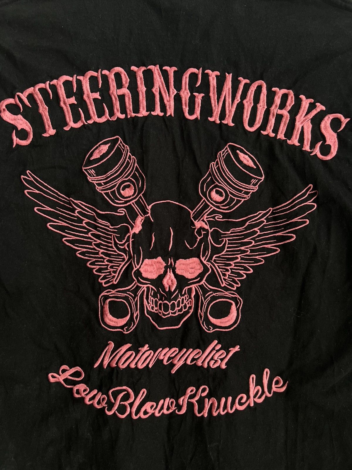 The Flat Head Low Blow Knuckle 🇯🇵 "Steering Works" Motorcyclist LS Shirt Size US S / EU 44-46 / 1 - 2 Thumbnail