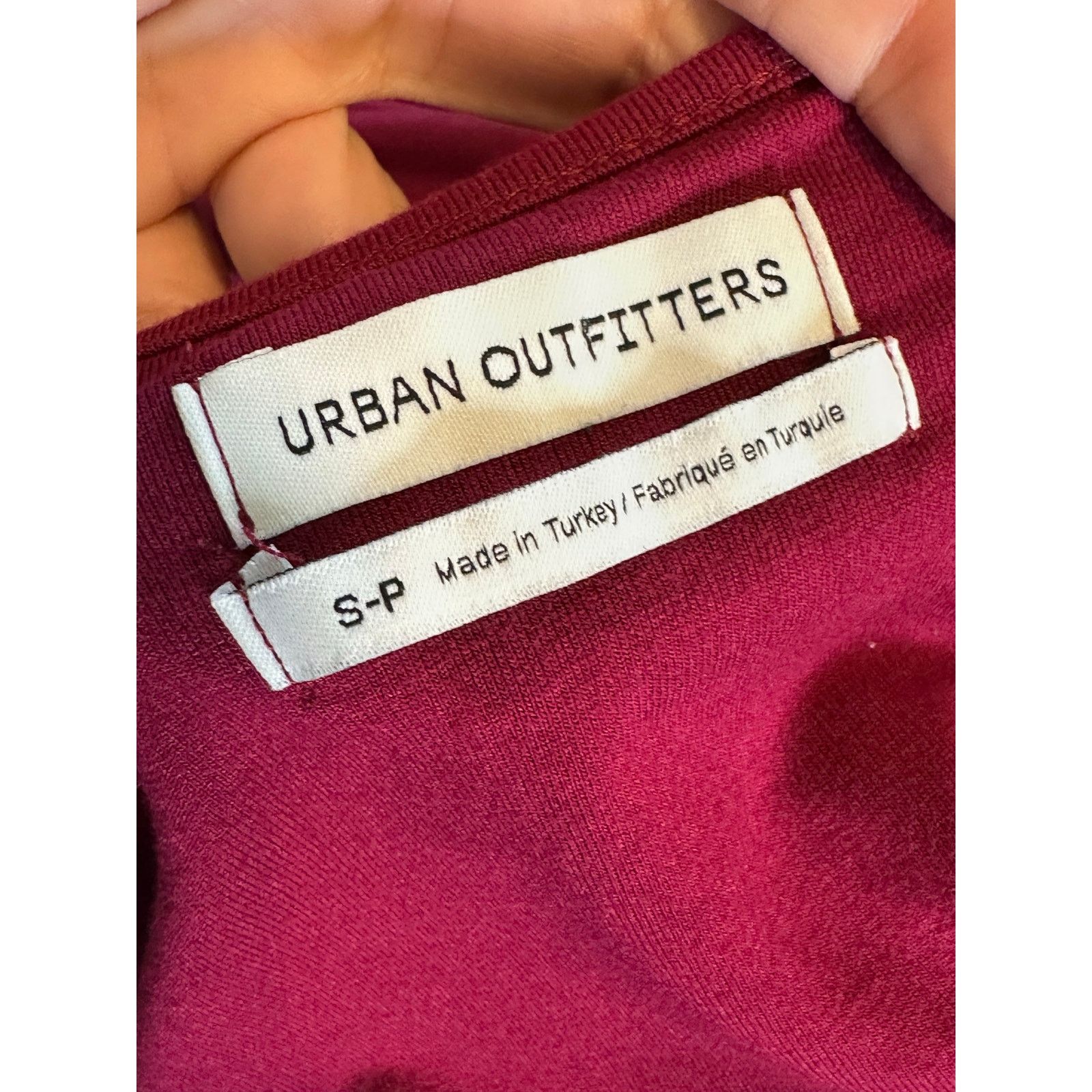 Urban Outfitters Urban Outfitters Grace Burgundy Ruffle Mini Dress size Small Size S / US 4 / IT 40 - 3 Thumbnail
