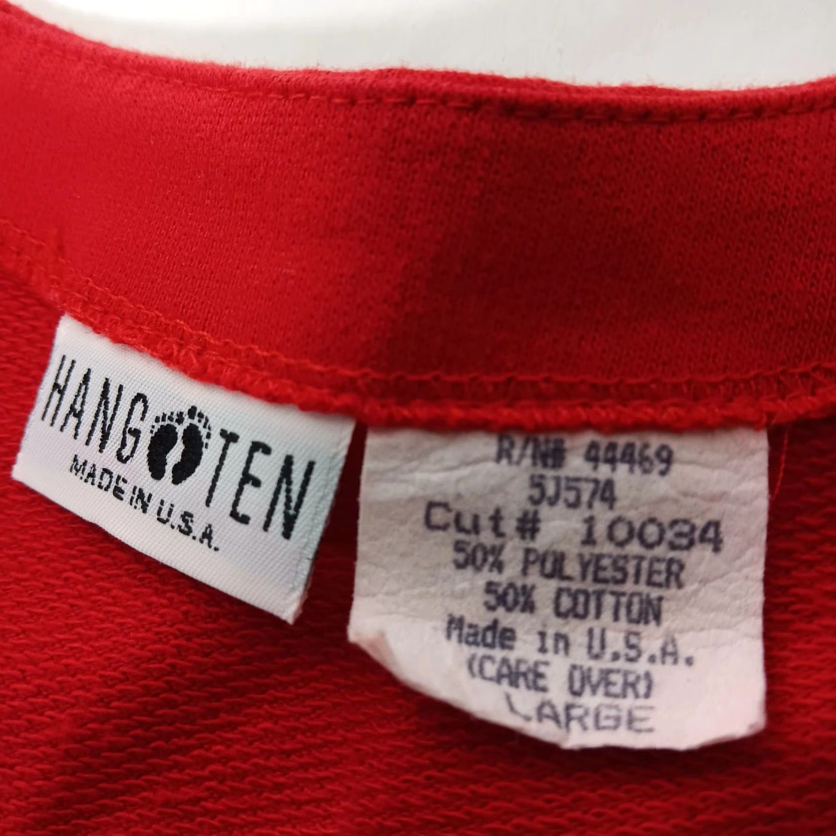 Hang Ten VINTAGE Hang Ten Shirt Sweatshirt Cropped Red Plaid Tartan 1990s Surf Skate Women's L Size L / US 10 / IT 46 - 6 Thumbnail