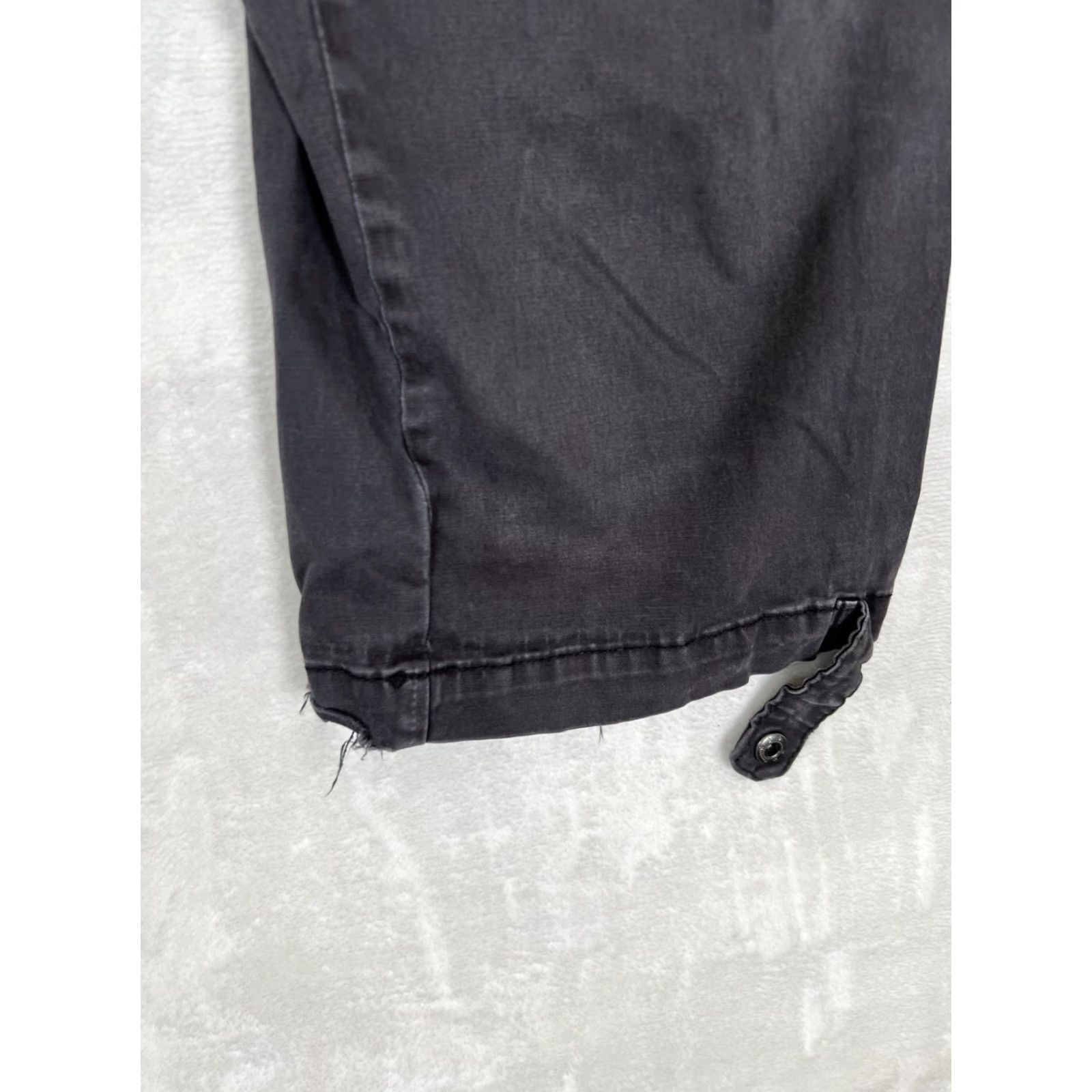 Pacsun PacSun Baggy Cargo Pants Mens Small Gray Relaxed Fit Drawstring Waist Strap Hem Size US 29 - 2 Thumbnail