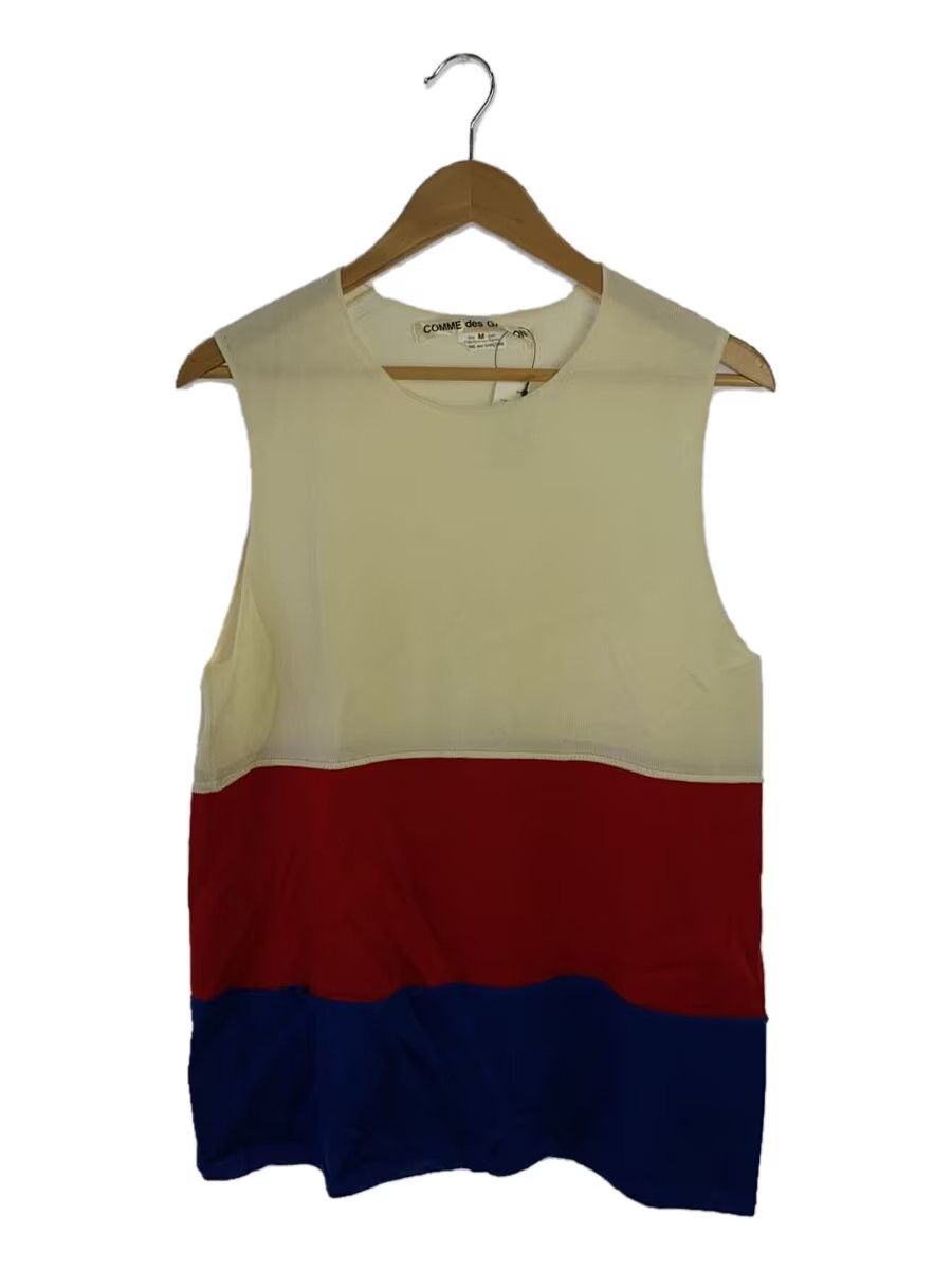 Comme des Garcons Reconstructed Striped Wool Knit Sweater Vest Size US M / EU 48-50 / 2 - 1 Thumbnail