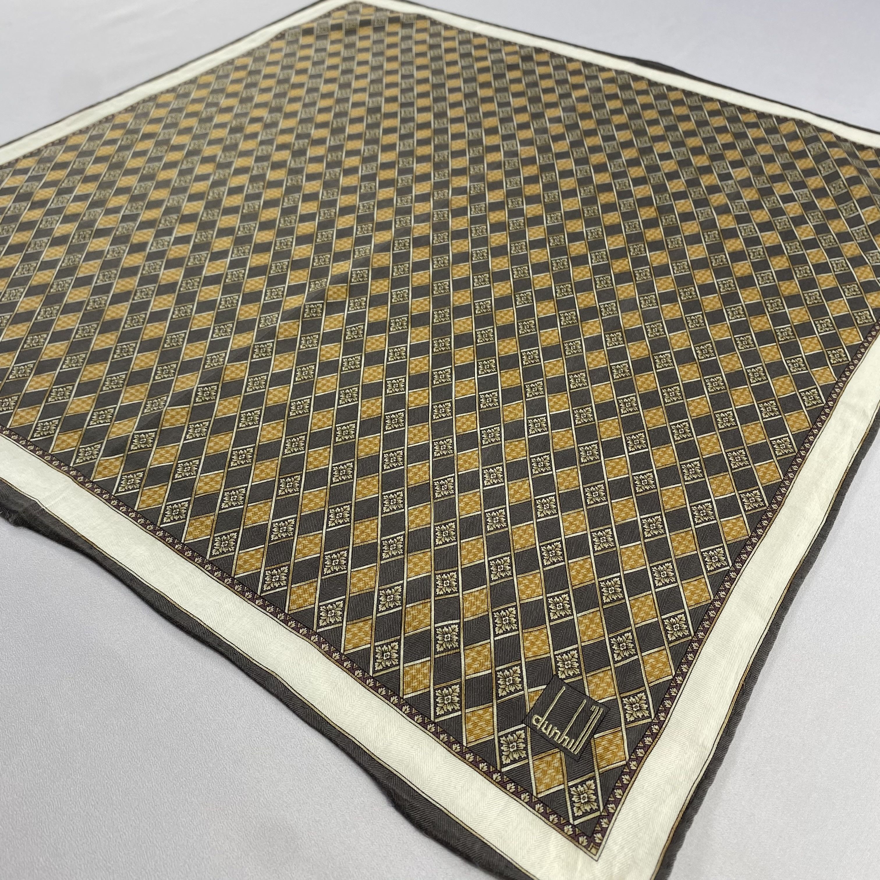 Alfred Dunhill × Vintage Alfred Dunhill Handkerchief / Neckerchief / Bandana-P731 Size ONE SIZE - 2 Thumbnail