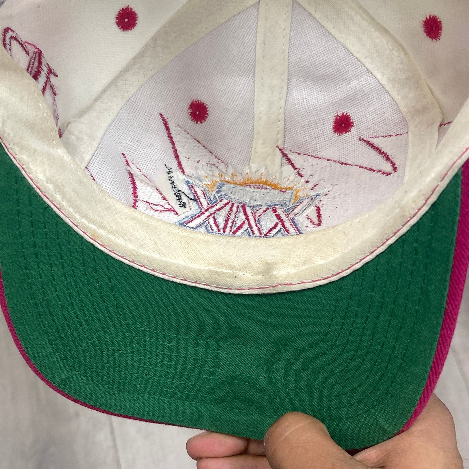 Vintage 1994 Super Bowl XXIX Sharktooth Logo Athletic Snapback Hat Size ONE SIZE - 7 Thumbnail
