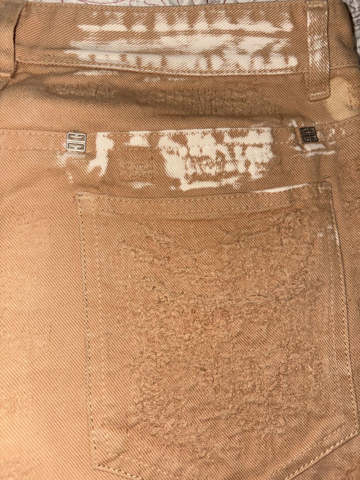 Givenchy Givenchy Slim-Fit Tapered Distressed Tie-Dyed Jeans Size US 31 - 3 Thumbnail