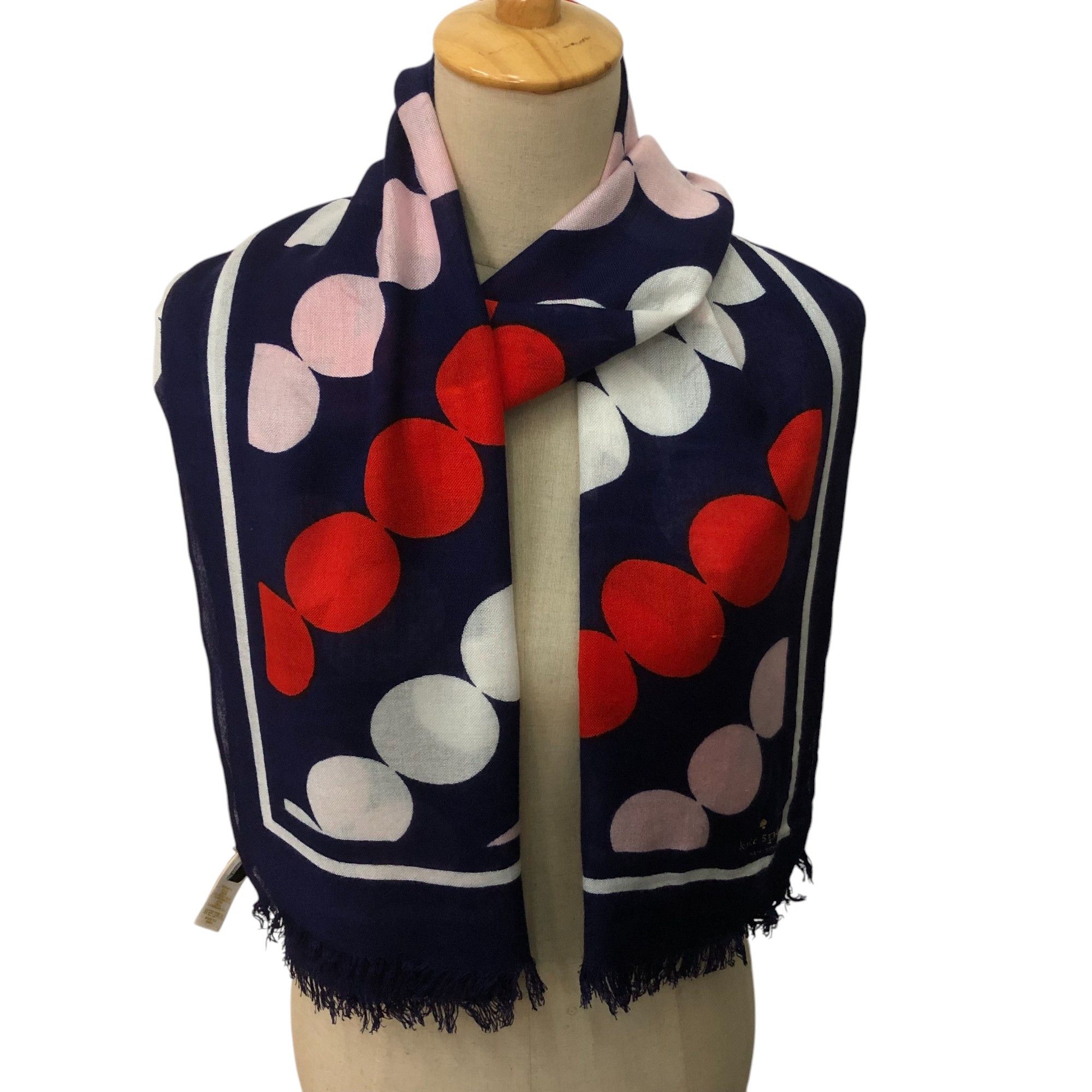 Vintage Kate Spade Polka Dots Scarf Muffler Neckwear V2280 Size ONE SIZE - 1 Thumbnail