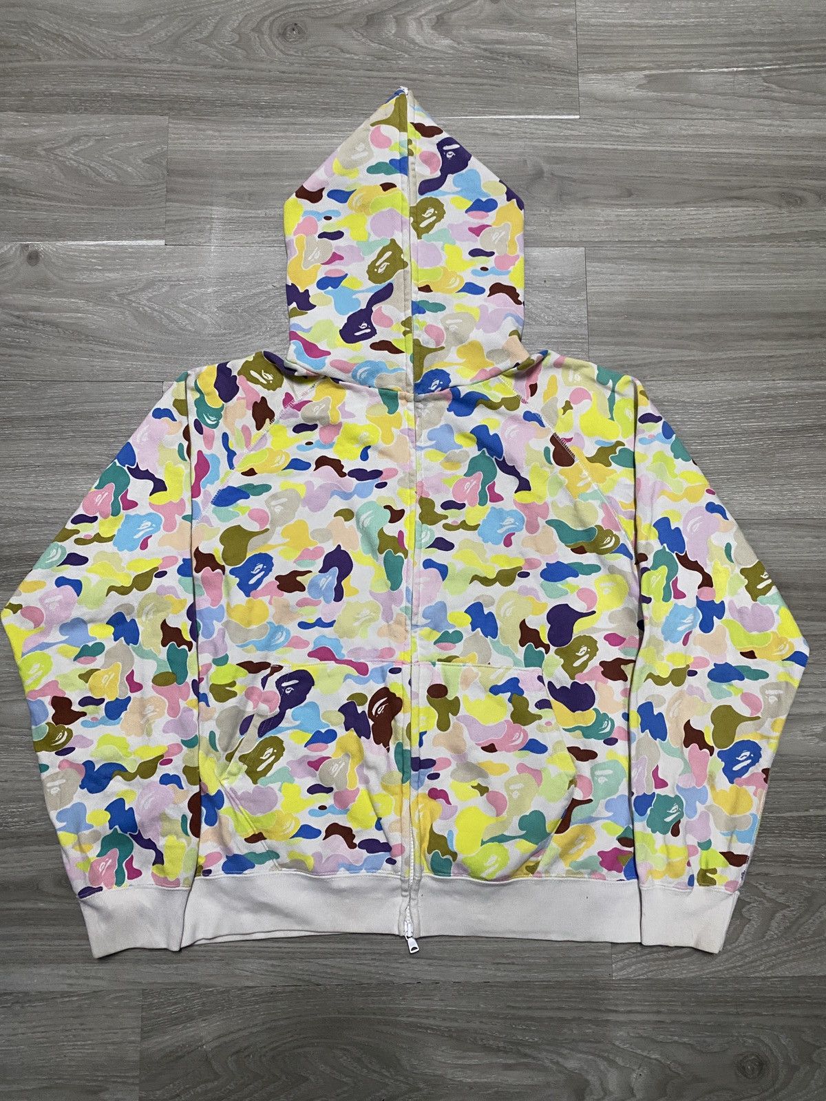 Bape NIGO ERA - BAPE COTTON CANDY MULTICOLOR CAMO FULL ZIP HOODIE Size US S / EU 44-46 / 1 - 1 Thumbnail