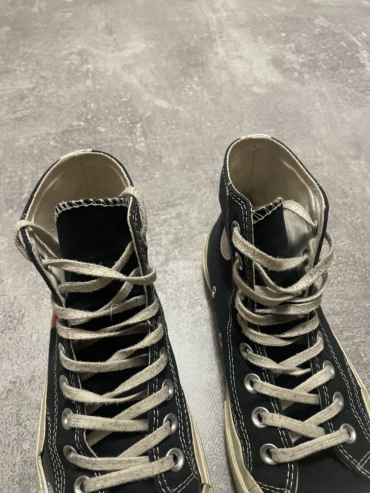 Comme des Garcons × Converse × Vintage Comme Des Garcons CDG PLAY X Converse Chuck Taylor High 39 Size US 6 / EU 39 - 4 Thumbnail