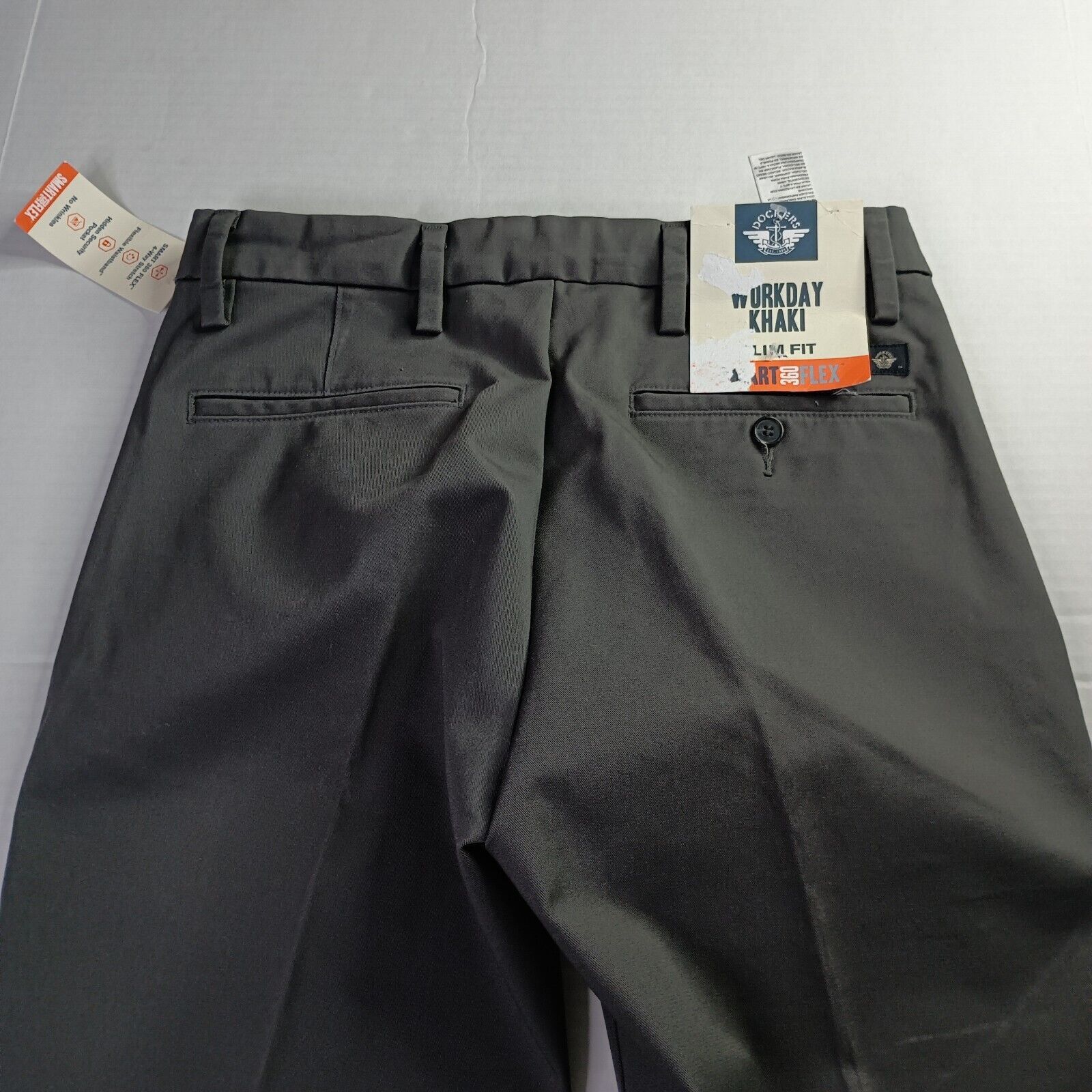 Dockers Dockers Workday Khakis Slim Fit Men's 30x32 Smart Flex Gray Size US 30 / EU 46 - 8 Thumbnail