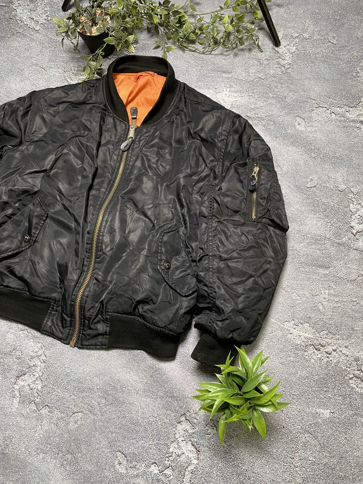 Japanese Brand × Vintage Ma 1 bomber vintage nylon size M Size US M / EU 48-50 / 2 - 2 Thumbnail