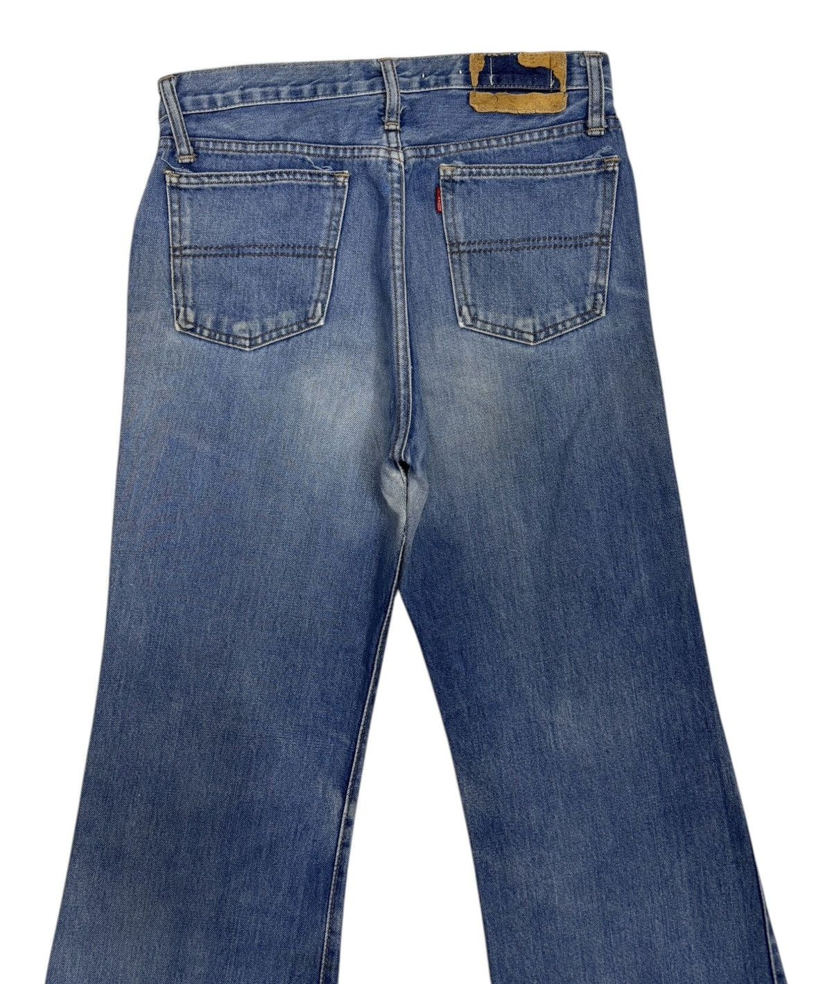 Big John × If Six Was Nine × Japanese Brand Vintage Flared Big John Bell Bottom Distressed Denim Jeans Size 29" - 8 Thumbnail