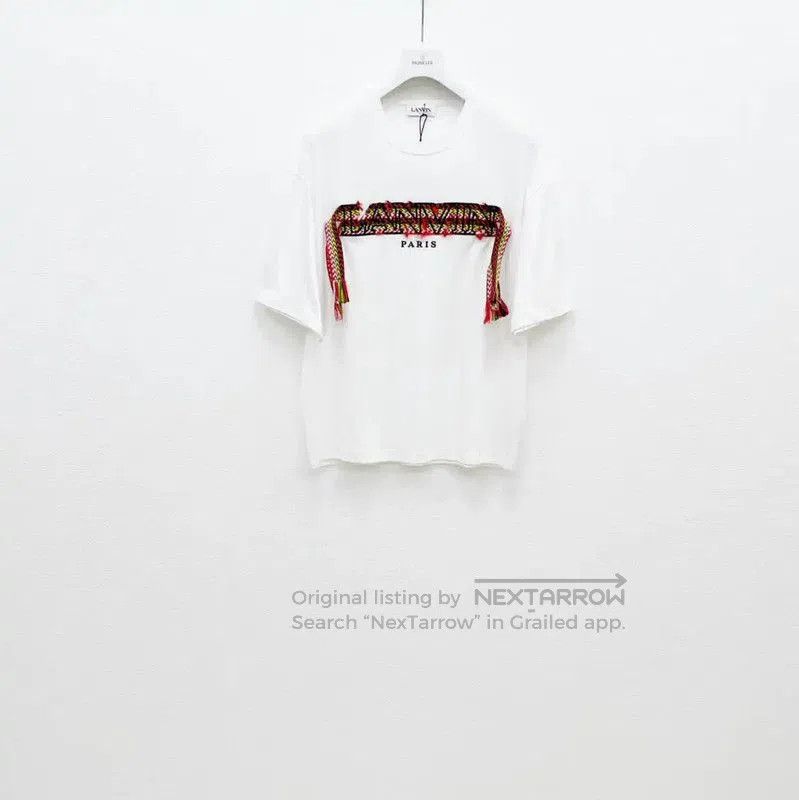 Lanvin White Cotton Men's T-Shirt .