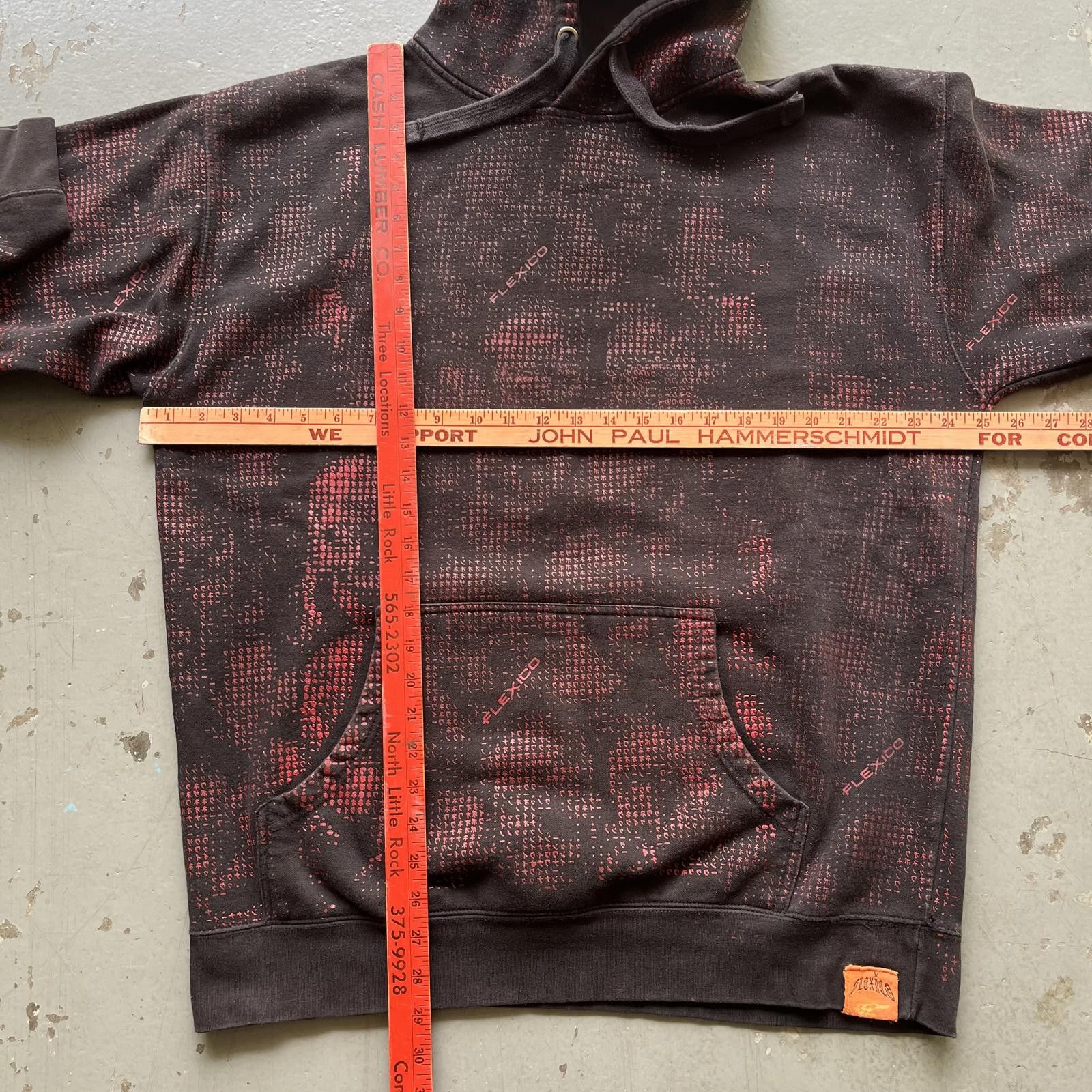 Designer × Vintage Y2K Style Flexico Southpole AOP Skulls Grunge Hoodie Size US XL / EU 56 / 4 - 3 Thumbnail