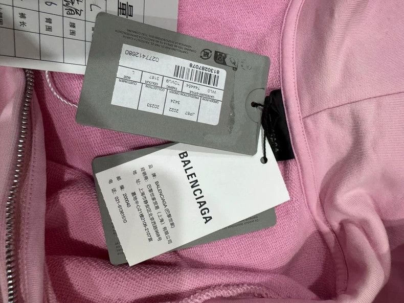 Balenciaga Balenciaga Pink Crystal Embellished Jacket Size L Size US L / EU 52-54 / 3 - 5 Thumbnail