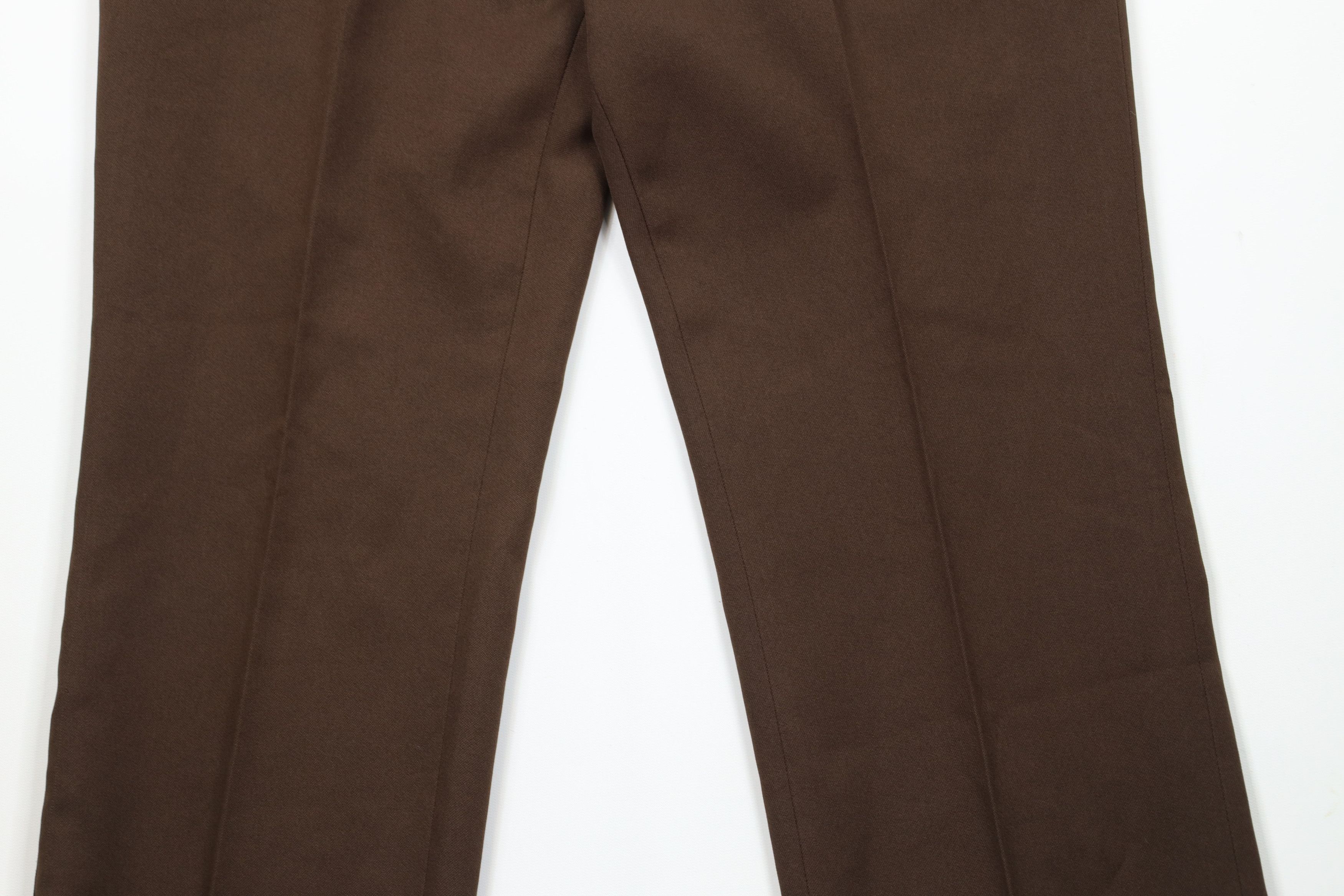 Vintage Vintage 70s Streetwear Flared Wide Leg Chino Pants Brown Size US 32 / EU 48 - 3 Thumbnail