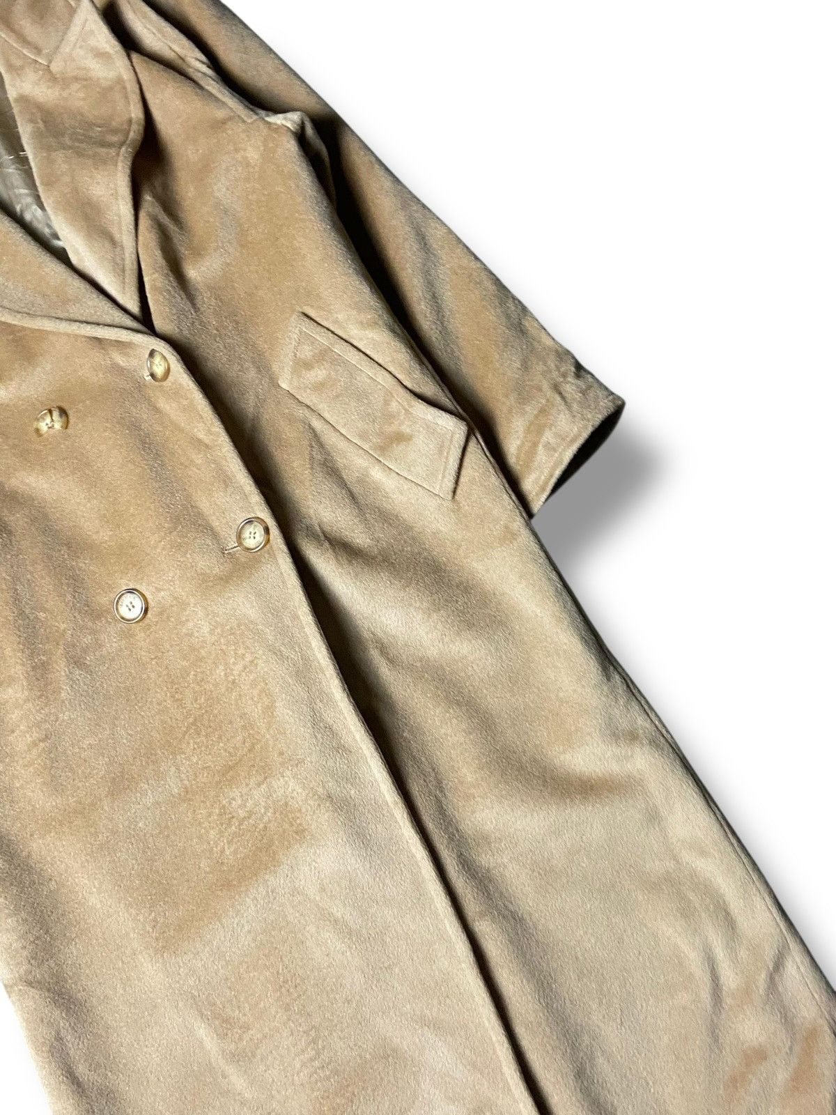 Japanese Brand Max Mara Double Breasted Wool Camel Blend Coat (159) Size XS / US 0-2 / IT 36-38 - 4 Thumbnail