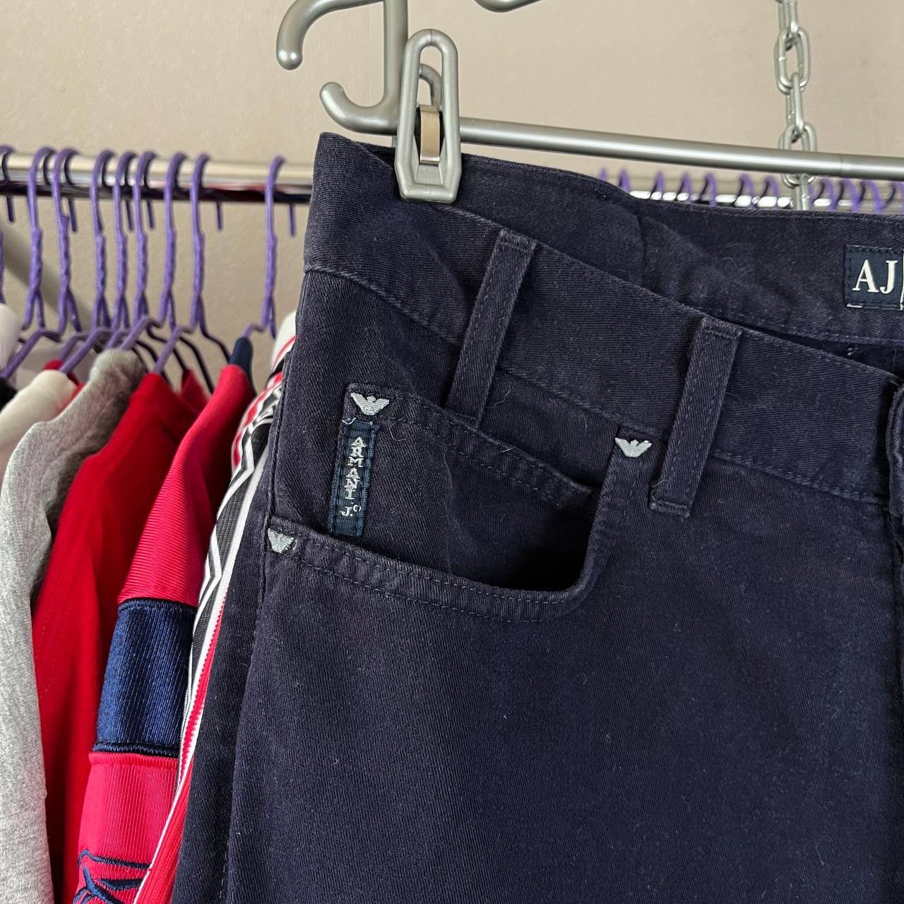 Armani × Designer × Vintage Vintage Armani Jeans Denim Navy Blue Pants Size 32 Size US 32 / EU 48 - 7 Thumbnail
