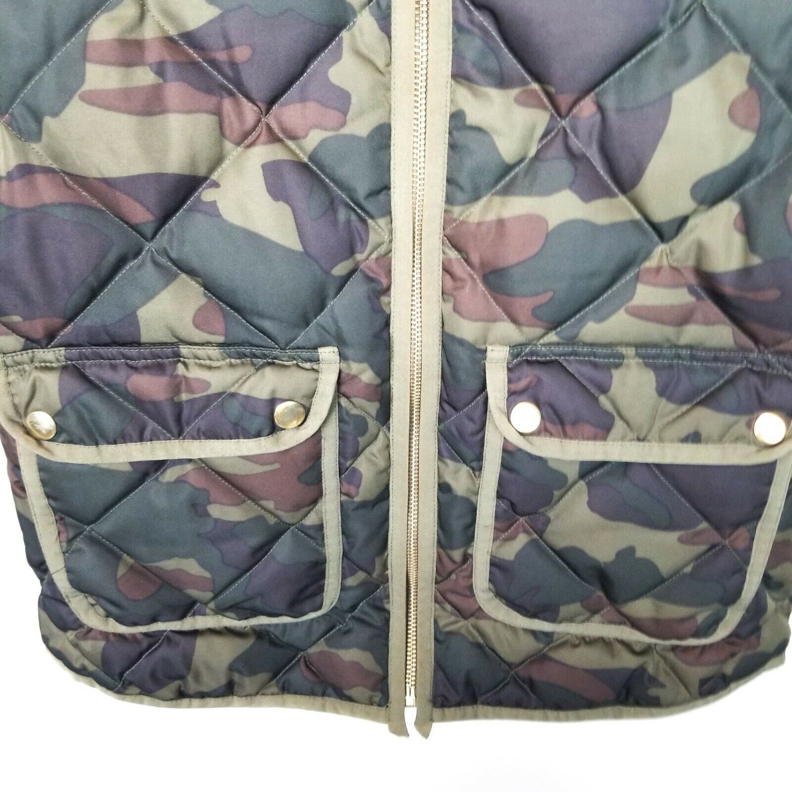 J.Crew J. Crew Womens Excusion Woodland Camo Down Quilted Puffer XS Size XS / US 0-2 / IT 36-38 - 3 Thumbnail
