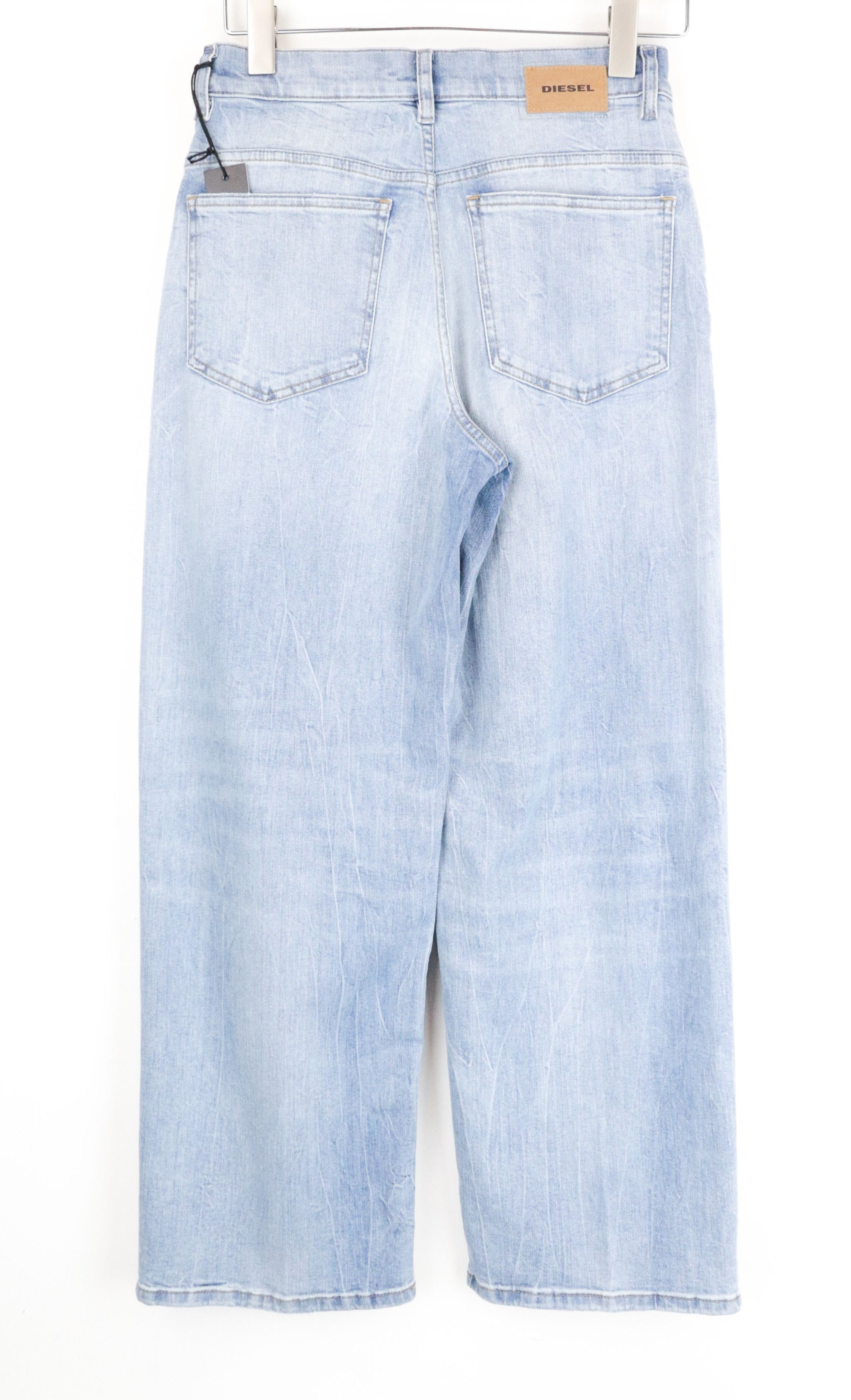 Diesel WIDEE 081AL W27/L30 Blue High-Waist Straight Jeans 64593 Size 27" / US 4 / IT 40 - 2 Thumbnail