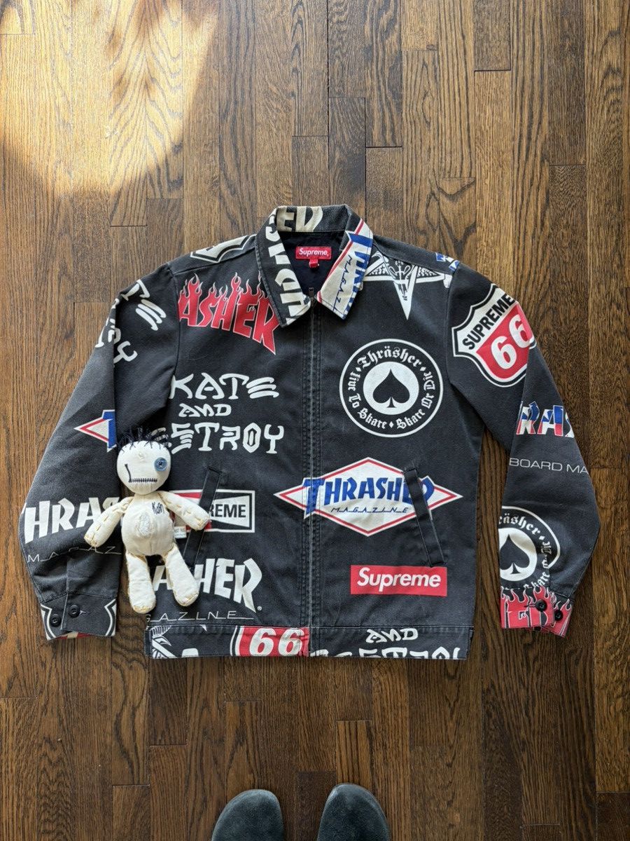 Supreme Velveteen Work Jacket Cow Print | Grailed