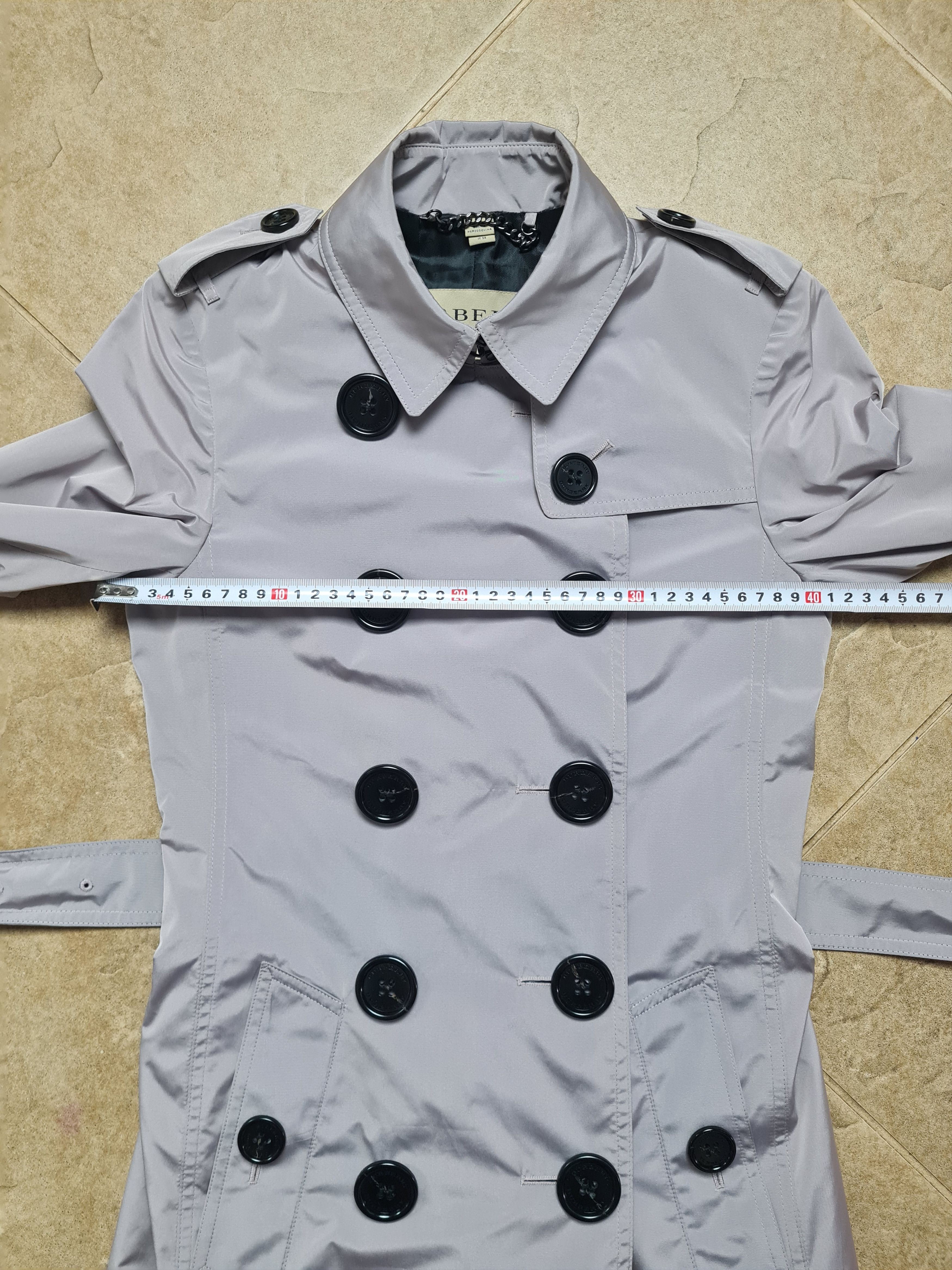 Burberry Burberry Trench Coat Size/S Cotton Blend Nova check Gray Size S / US 4 / IT 40 - 7 Thumbnail