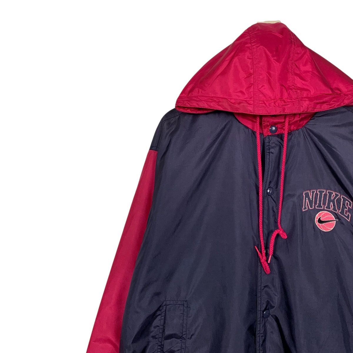 Nike Vintage Nike Basketball Swoosh Hooded Windbreaker Jacket Size US M / EU 48-50 / 2 - 6 Thumbnail