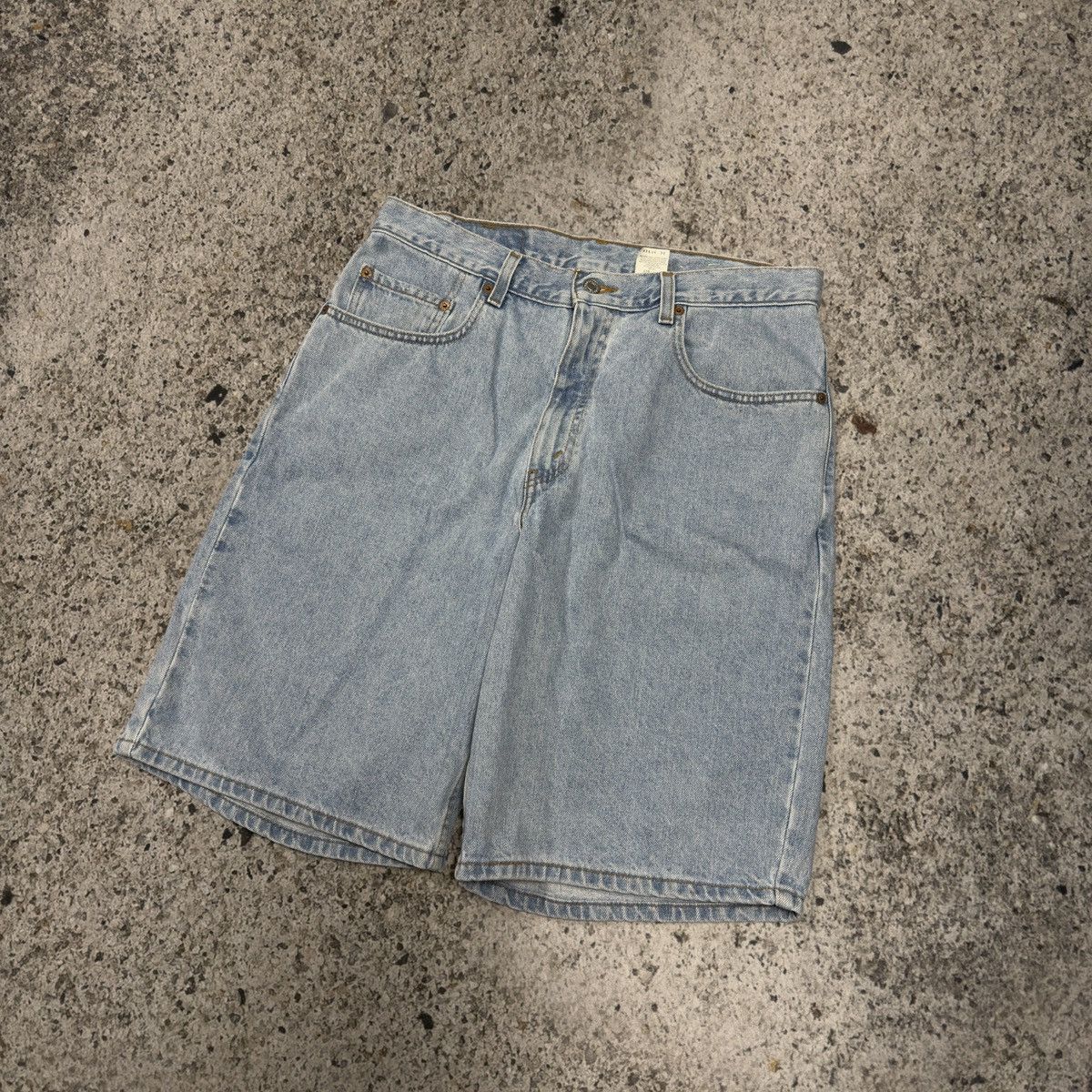 Levi's Vintage 90s Levi’s 560 Loose Baggy Light Wash Shorts Chrome Size US 34 / EU 50 - 7 Thumbnail