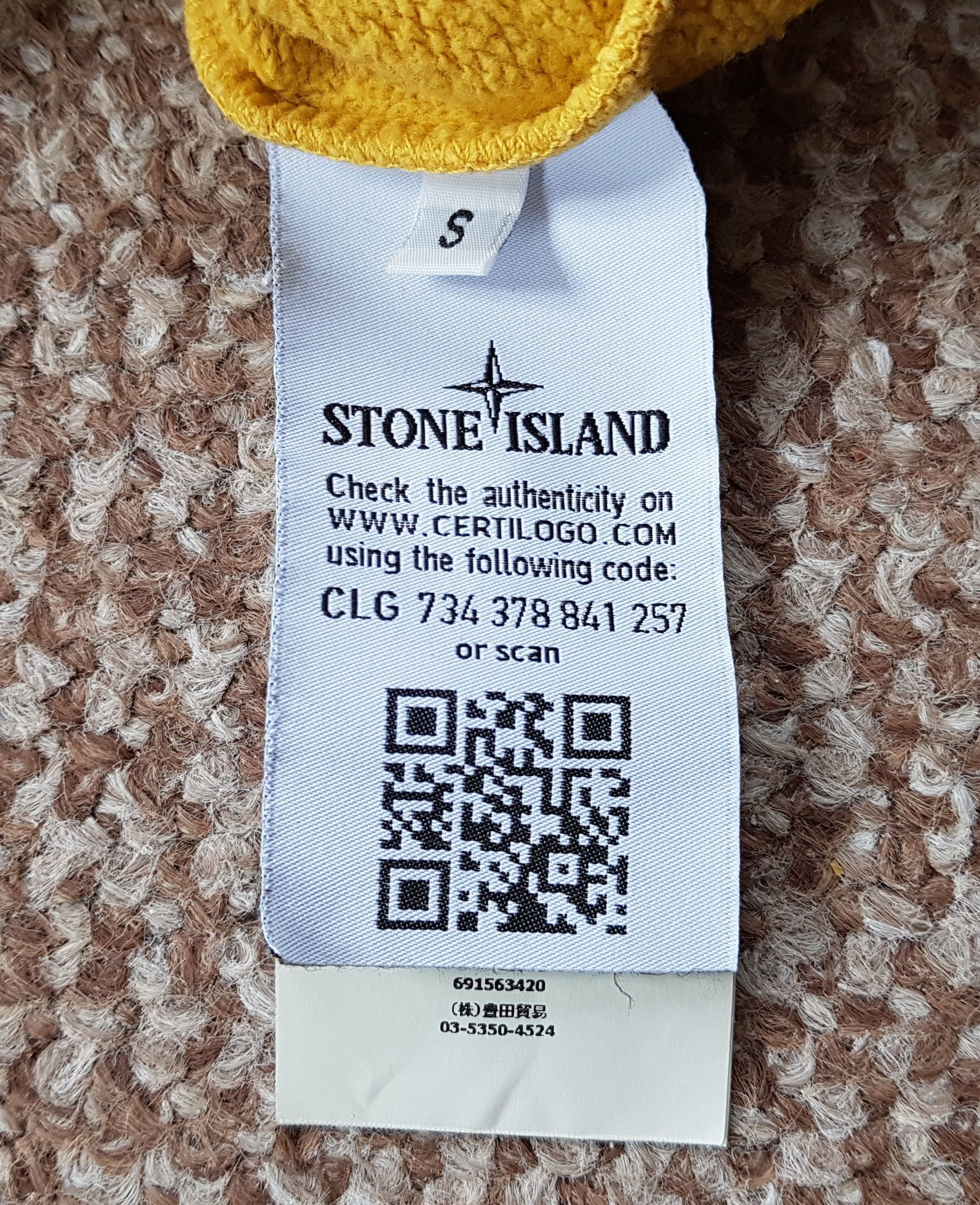Stone Island Stone Island Garment Dyed Intarsia Logo Sweatshirt Size US S / EU 44-46 / 1 - 11 Thumbnail
