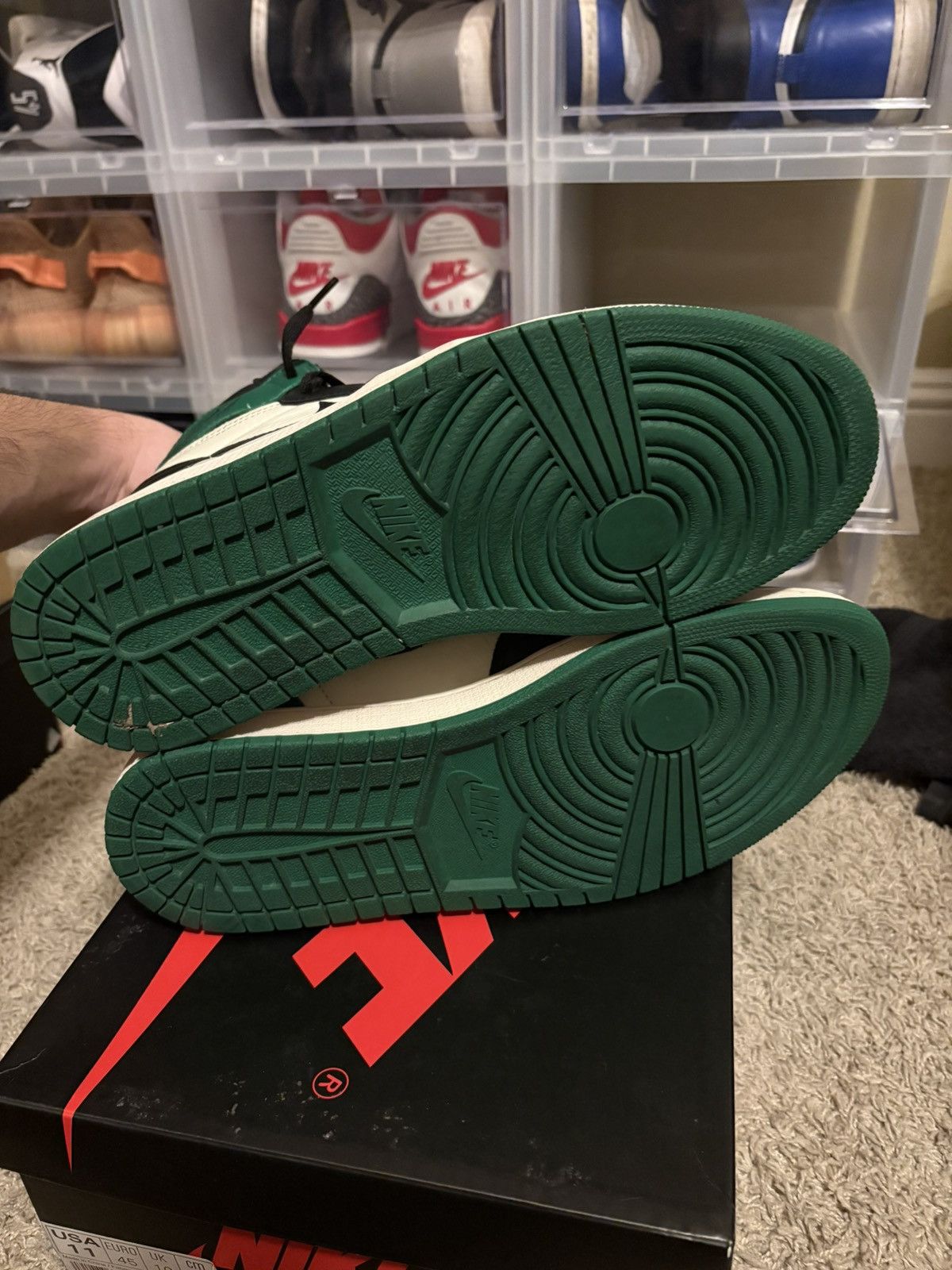 Jordan Brand Jordan retro 1 Pine Green OG Size US 11 / EU 44 - 5 Thumbnail