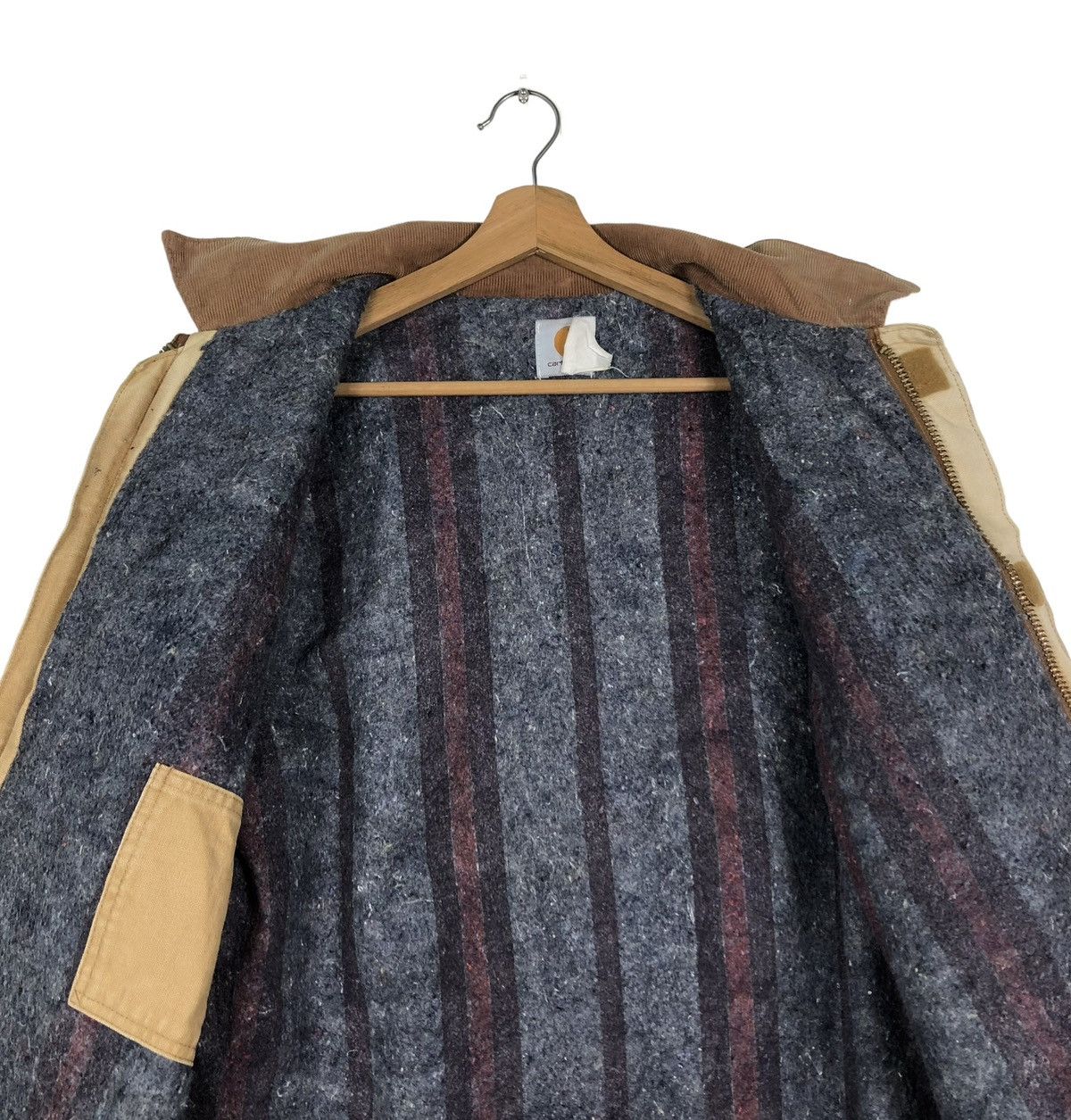 Carhartt 🔥VINTAGE CARHARTT DETROIT DUCK CANVAS JACKET BLANKET LINING Size US L / EU 52-54 / 3 - 14 Thumbnail