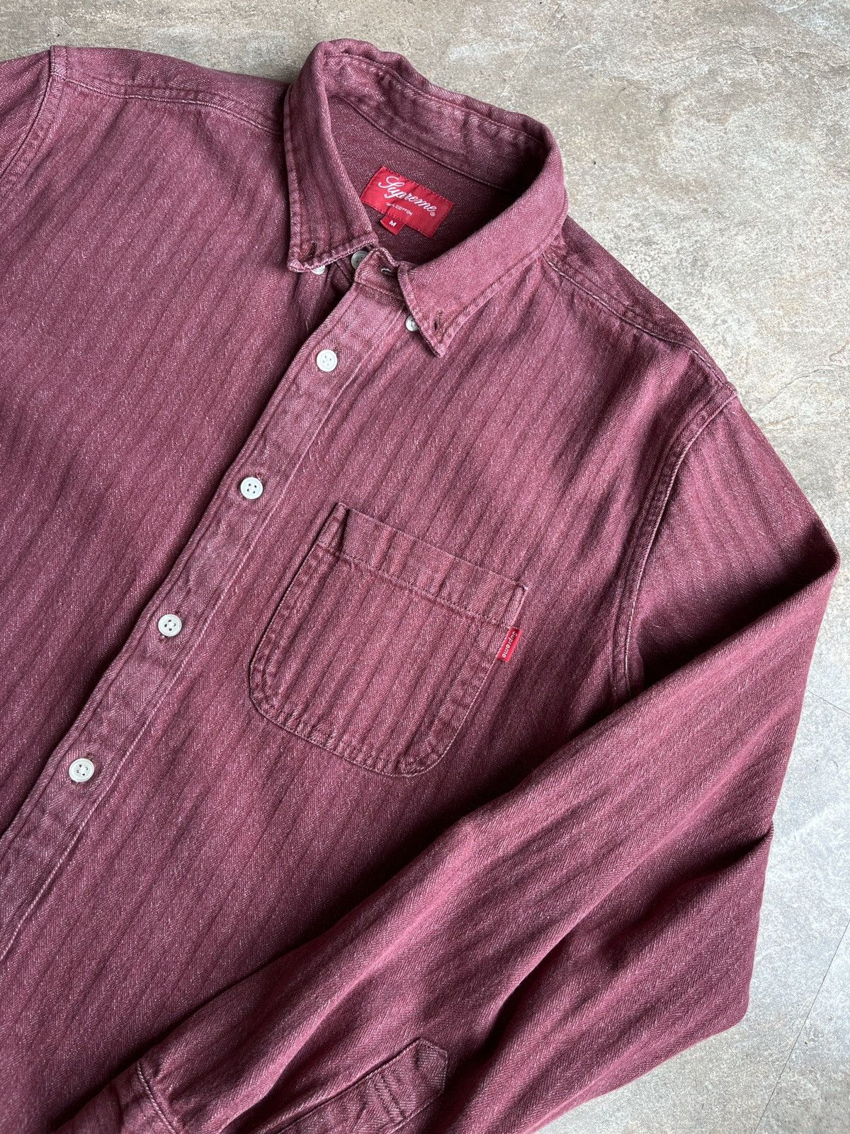 Supreme Supreme FW16 Denim Long Sleeve Button Up Size US M / EU 48-50 / 2 - 2 Thumbnail