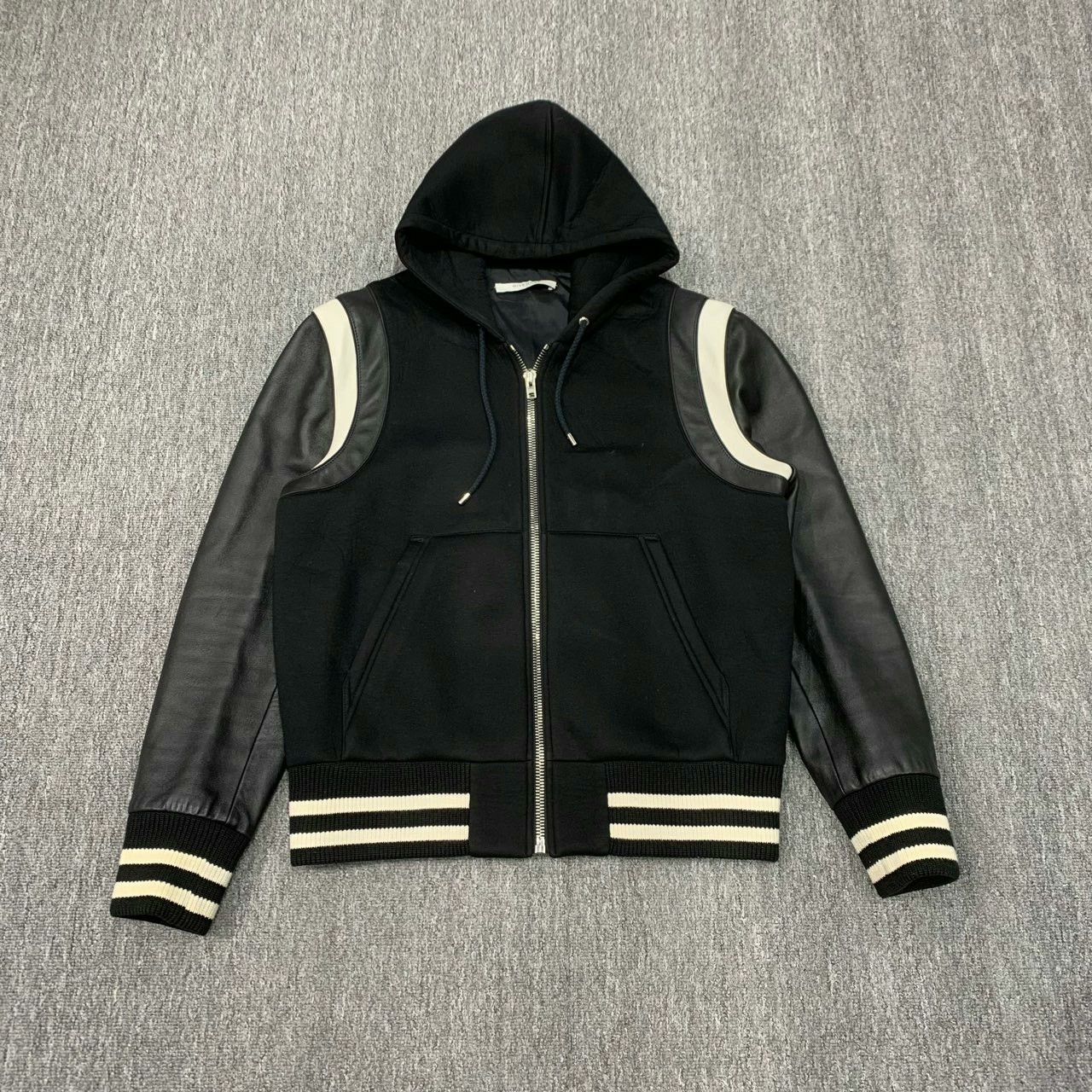 Givenchy givenchy black leather sleeve baseball jacket Size US L / EU 52-54 / 3 - 1 Thumbnail