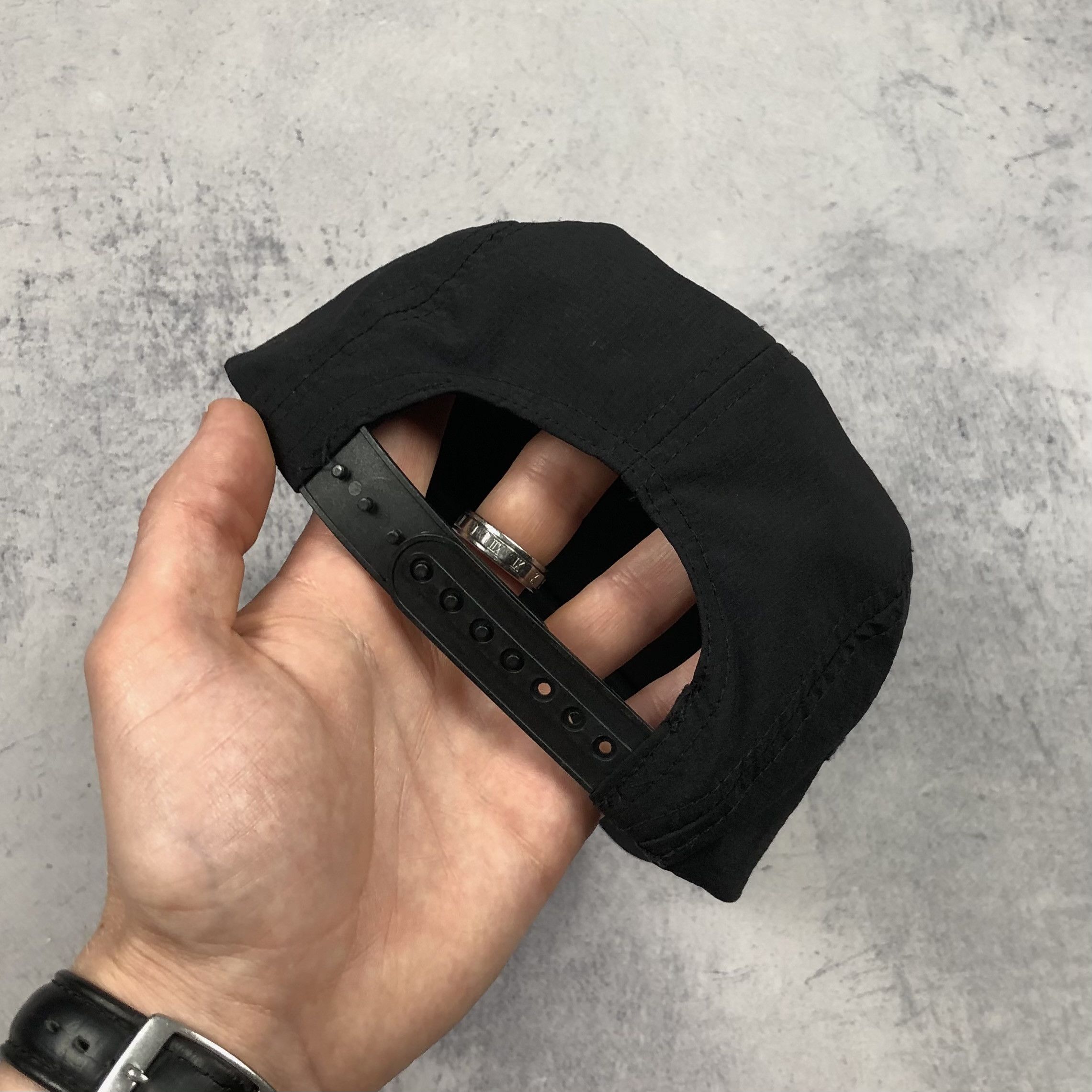 Hypebeast Burgtec Nylon Heart Block logo Gorpcore 5 panel Cap Hat y2k Size ONE SIZE - 7 Thumbnail