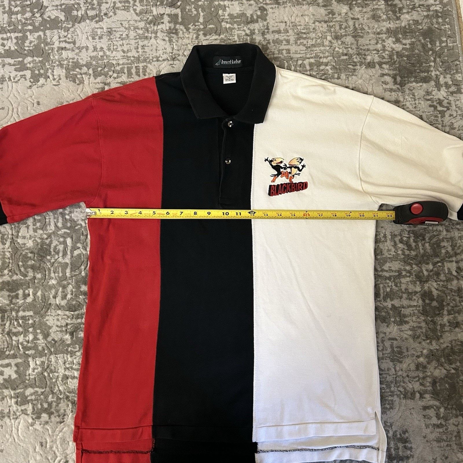 Other Vtg Inner Harbor Blackbird Color Block Polo Shirt Mens Sz M Size US M / EU 48-50 / 2 - 10 Thumbnail