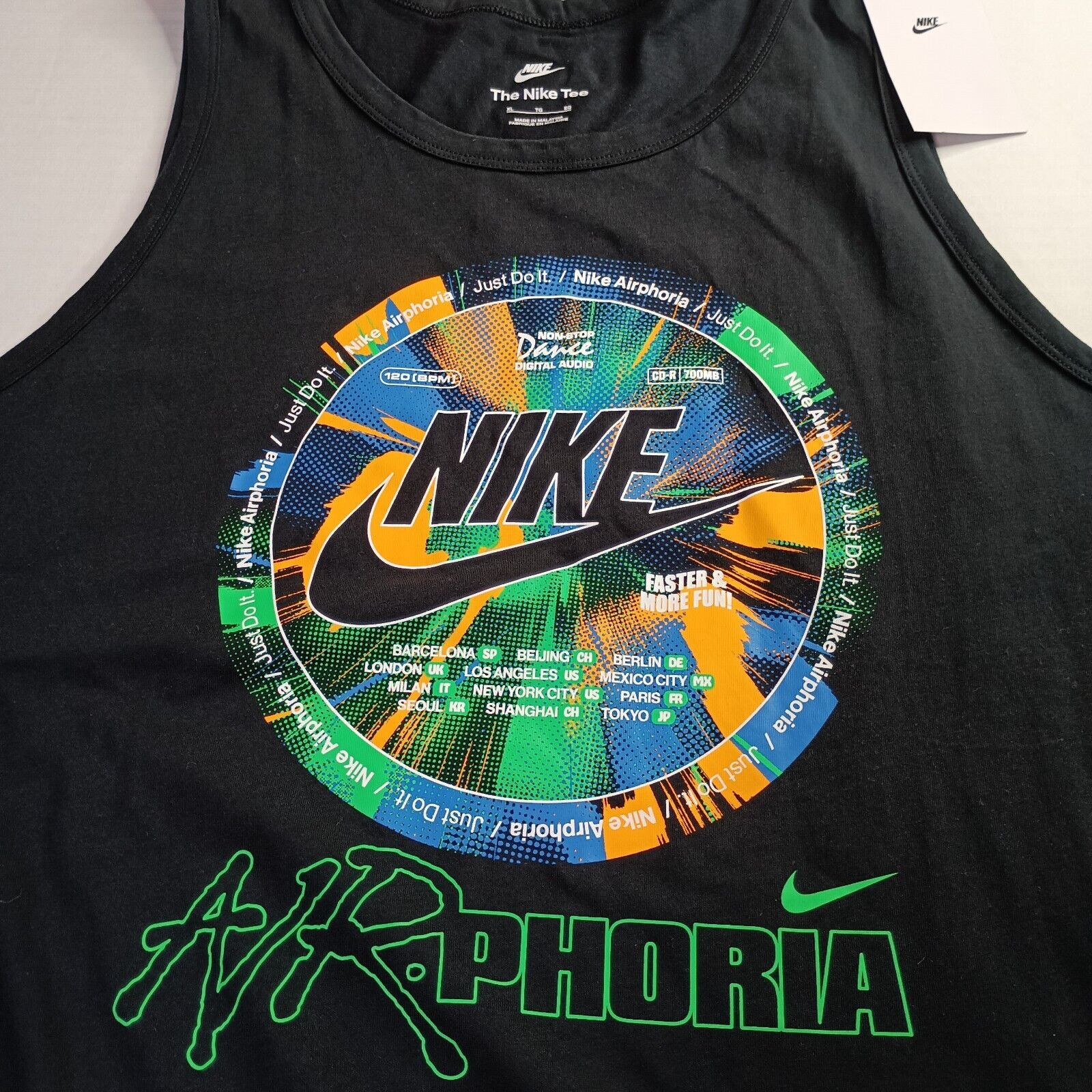 Nike Nike Sportswear Air-phoria Tank Top Mens XL Black FV3726-010 Size US XL / EU 56 / 4 - 2 Thumbnail