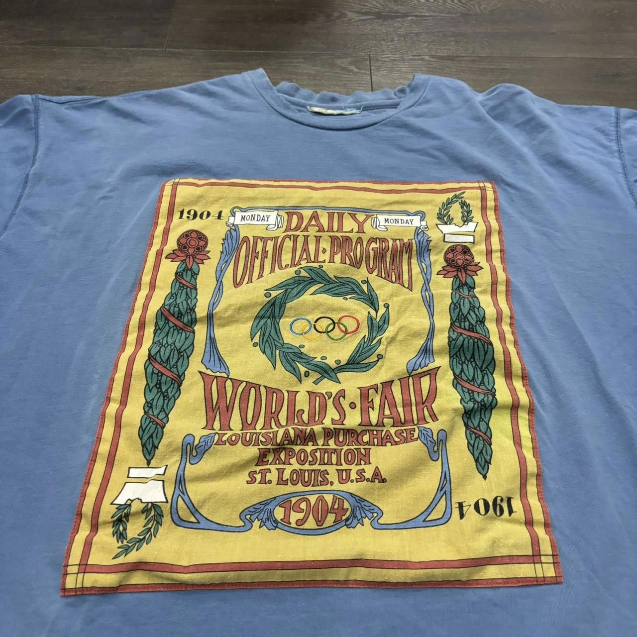 Adidas Vintage Adidas Olympics T Shirt 90s Worlds Fair Size US XL / EU 56 / 4 - 1 Thumbnail