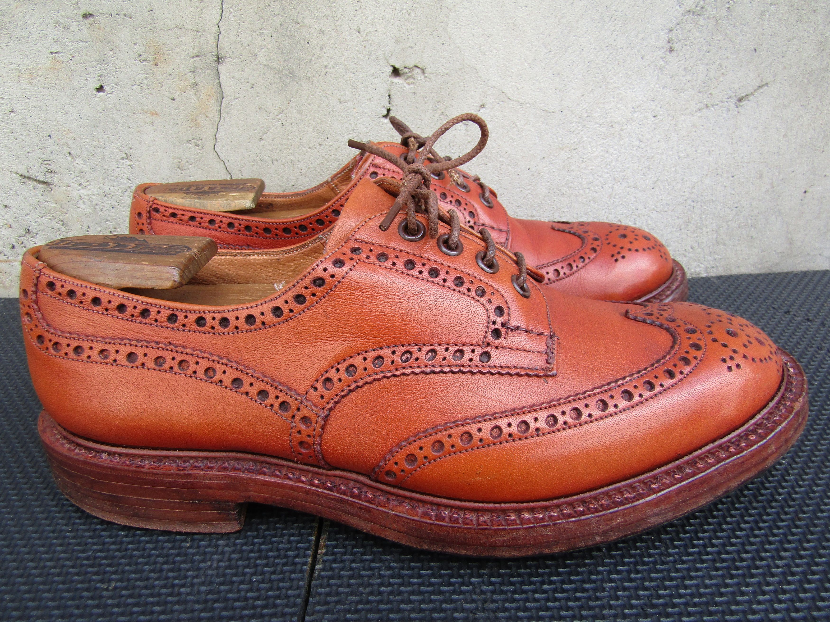 Tricker's Vintage Tricker's Brown Leather Derby Brogue Bench Size US 9 / EU 42 - 5 Thumbnail