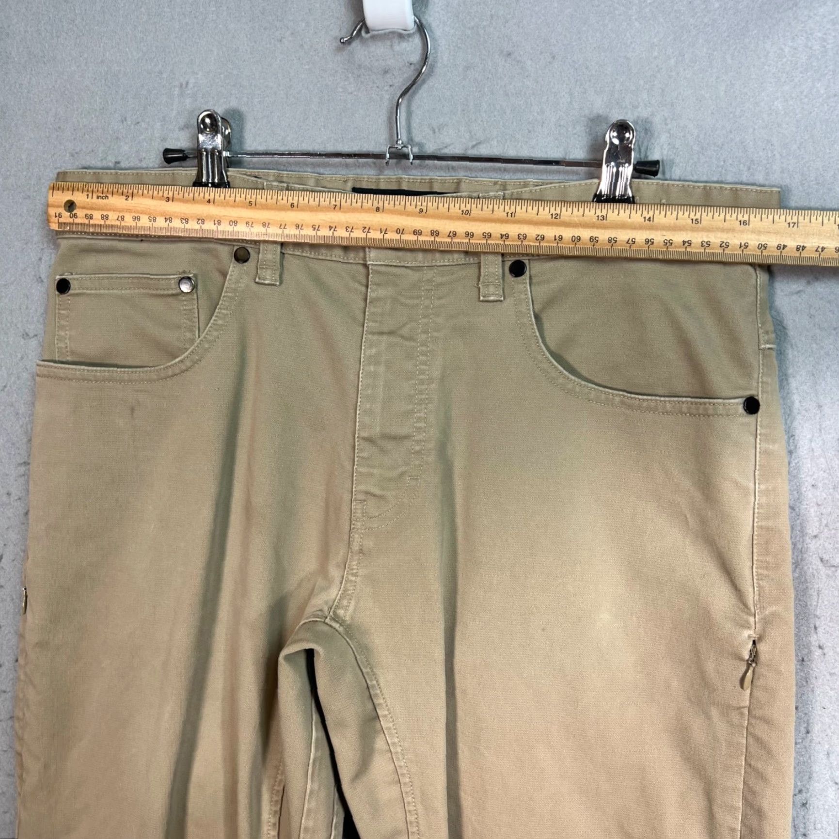 Nike Nike SB Mens Pants Crop Slim Fit Cotton Blend Khaki 32 Inseam 26 Tapered Cropped Stretch Logo Size US 32 / EU 48 - 5 Thumbnail