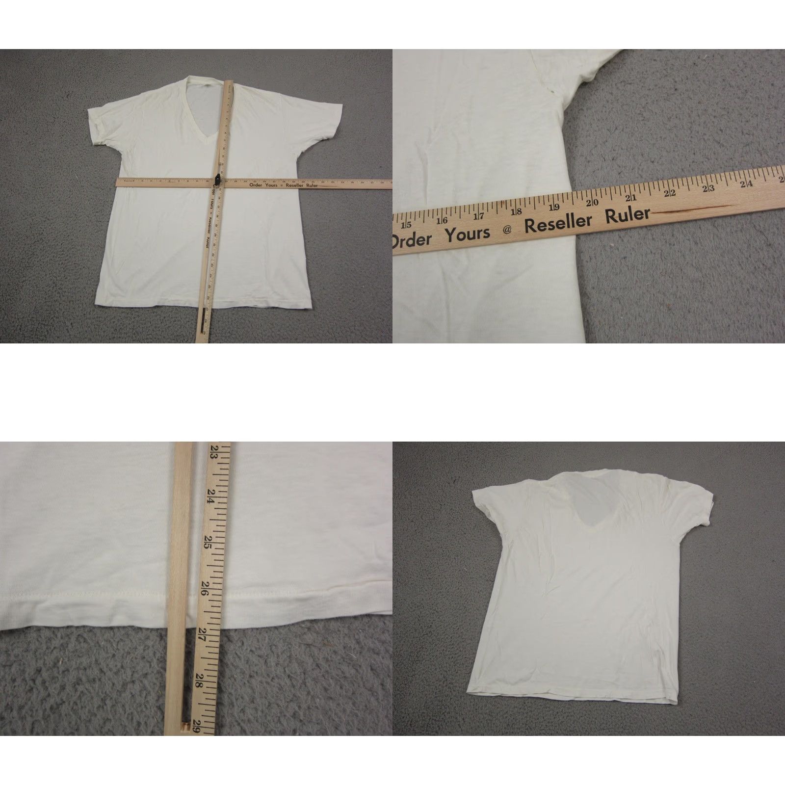 Jockey VINTAGE Jockey Shirt Adult Large White Cotton Knit Short Sleeve Crew Neck Mens 80s 90s T-Shirt All Seasons Easy Care Solid Size US L / EU 52-54 / 3 - 8 Thumbnail