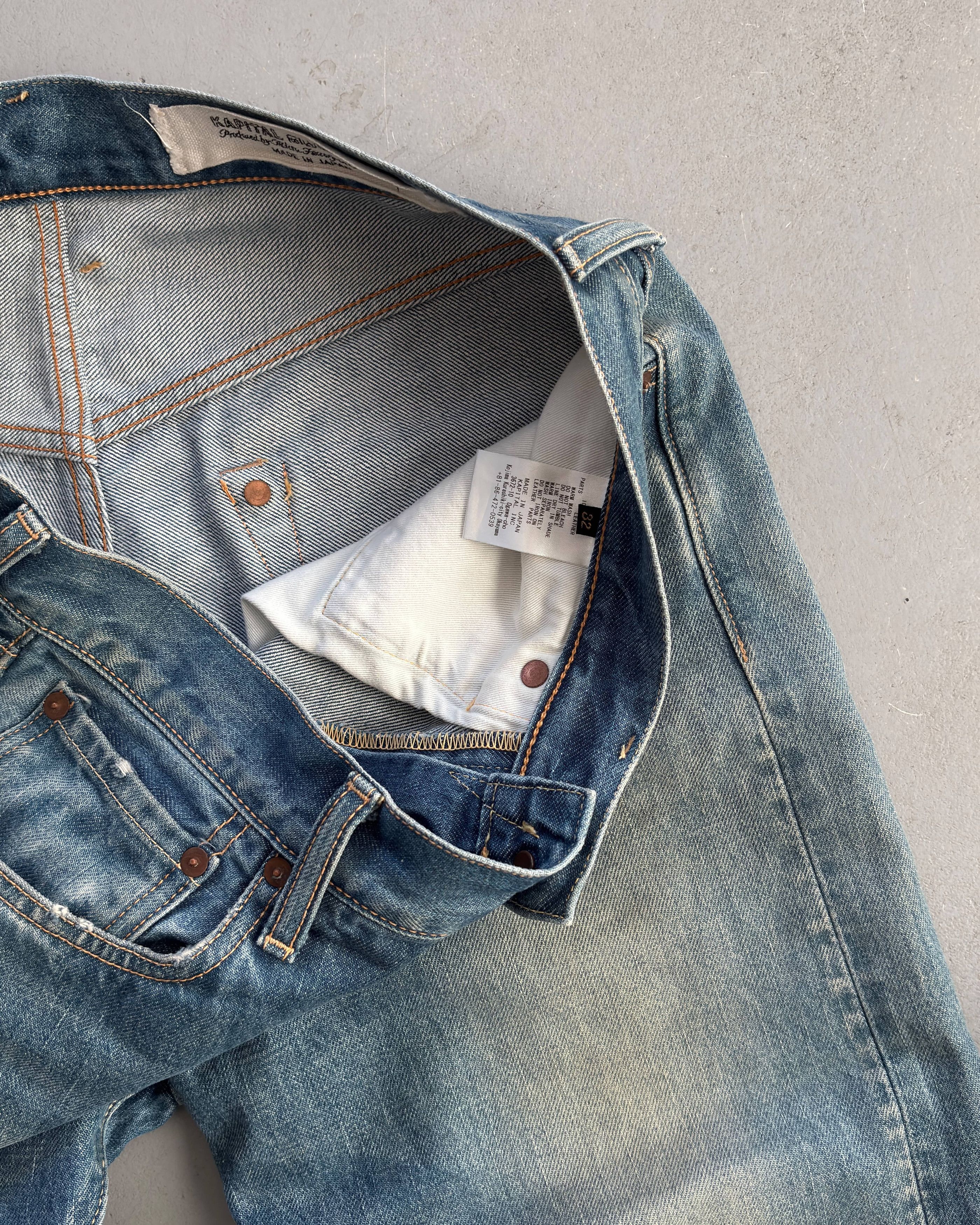 Kapital KAPITAL Light Washed Denim Size US 32 / EU 48 - 5 Thumbnail