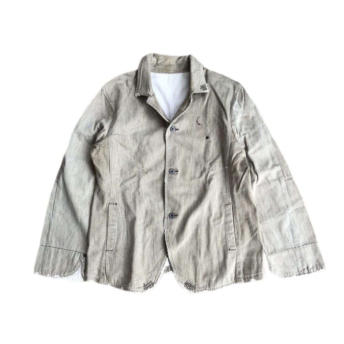 If Six Was Nine × Japanese Brand × Le Grande Bleu (L.G.B.) Royal Blue Denim Jacket Canvas Size US M / EU 48-50 / 2 - 1 Thumbnail