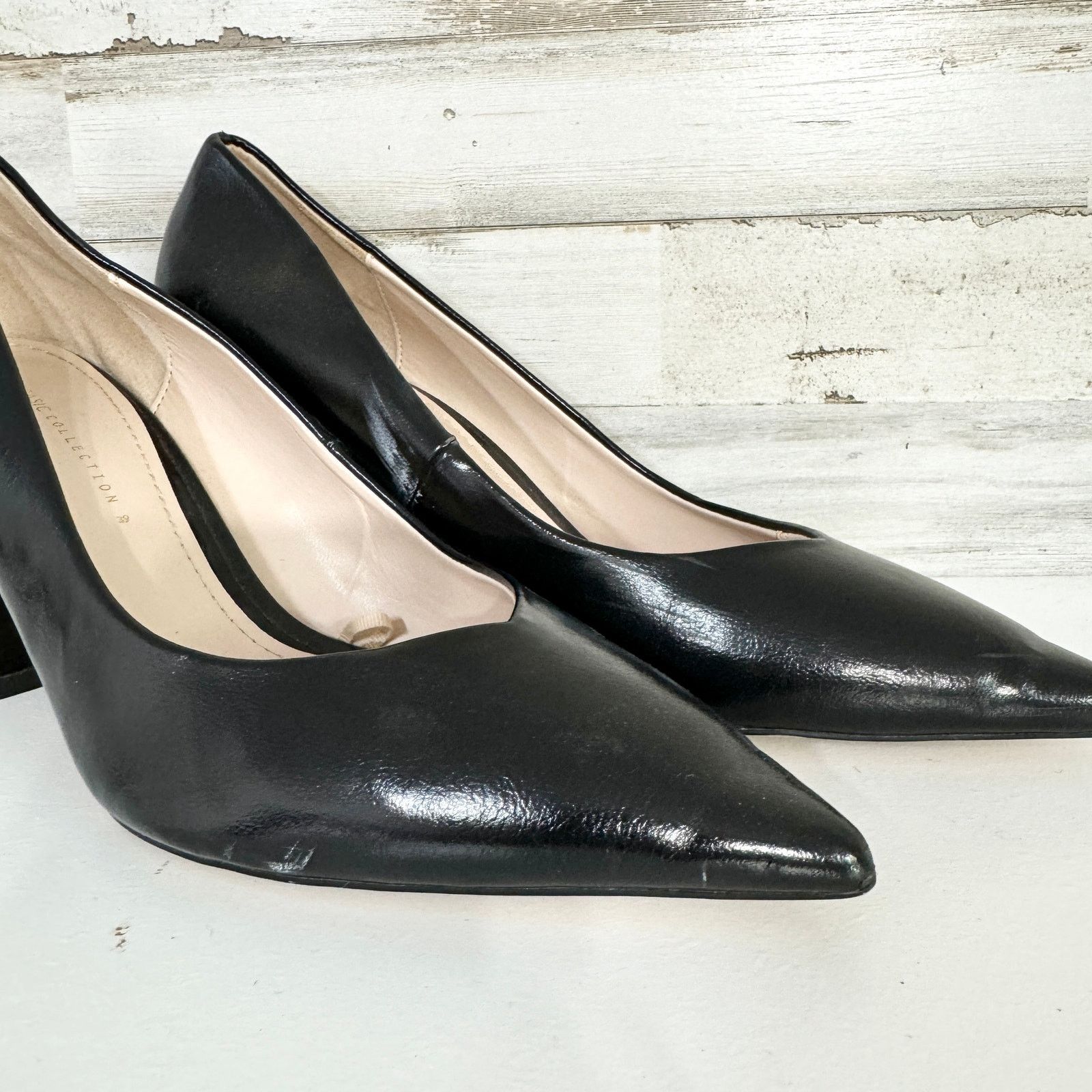 Zara Zara Patten Leather Pump Business Women Heels Size 39/8.5 Size US 8.5 / IT 38.5 - 5 Thumbnail