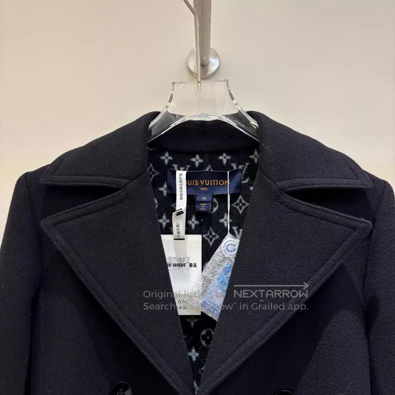 Louis Vuitton Louis Vuitton Black wool coat Size XS / US 0-2 / IT 36-38 - 3 Thumbnail