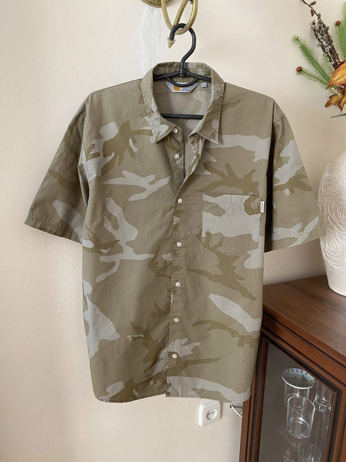 Carhartt × Vintage Vintage Carhartt Camo Shirt Button Up Size US L / EU 52-54 / 3 - 1 Thumbnail