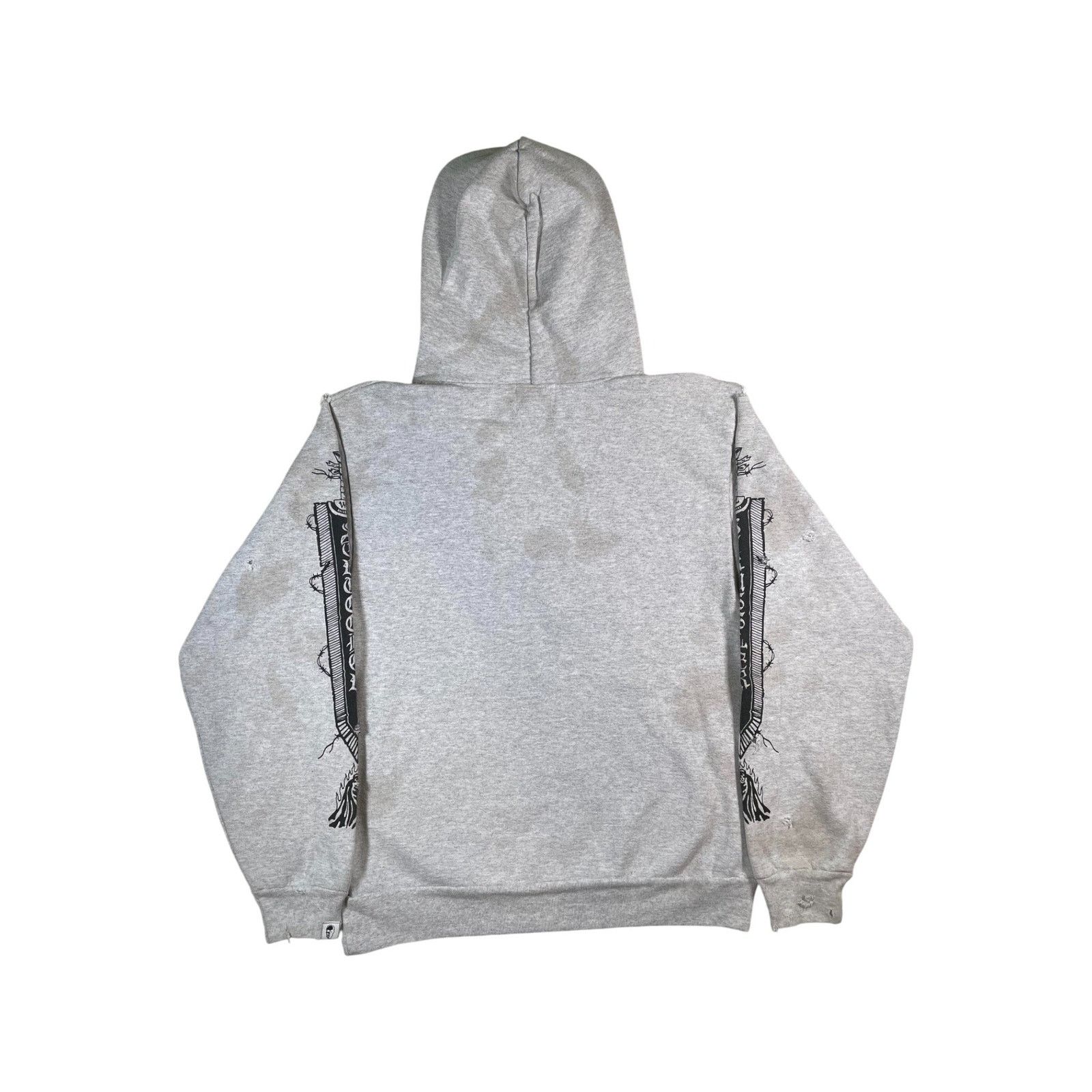 Warren Lotas Warren Lotas Grey & Black Hoodie Size S / US 4 / IT 40 - 2 Thumbnail