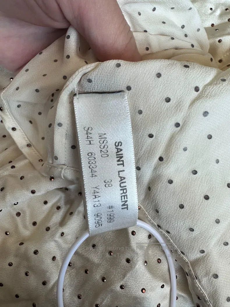 Saint Laurent Paris Saint Laurent Paris size 38 Champagne Color + Silk + Real Size M / US 6-8 / IT 42-44 - 4 Thumbnail