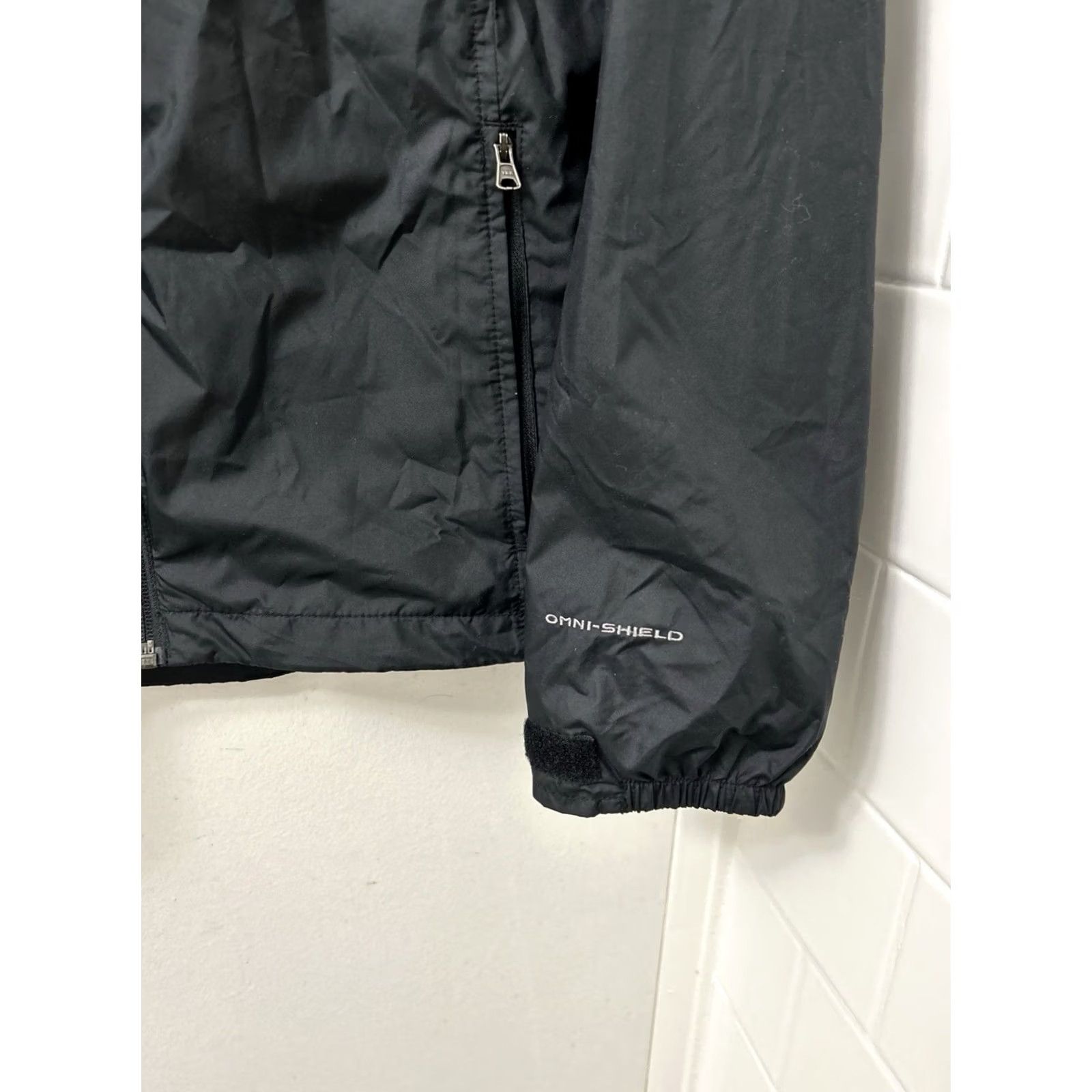 Vintage Columbia Jacket Womens M Black Omni Shield Lightweight Windbreaker YKK Full Zip Size M / US 6-8 / IT 42-44 - 6 Thumbnail