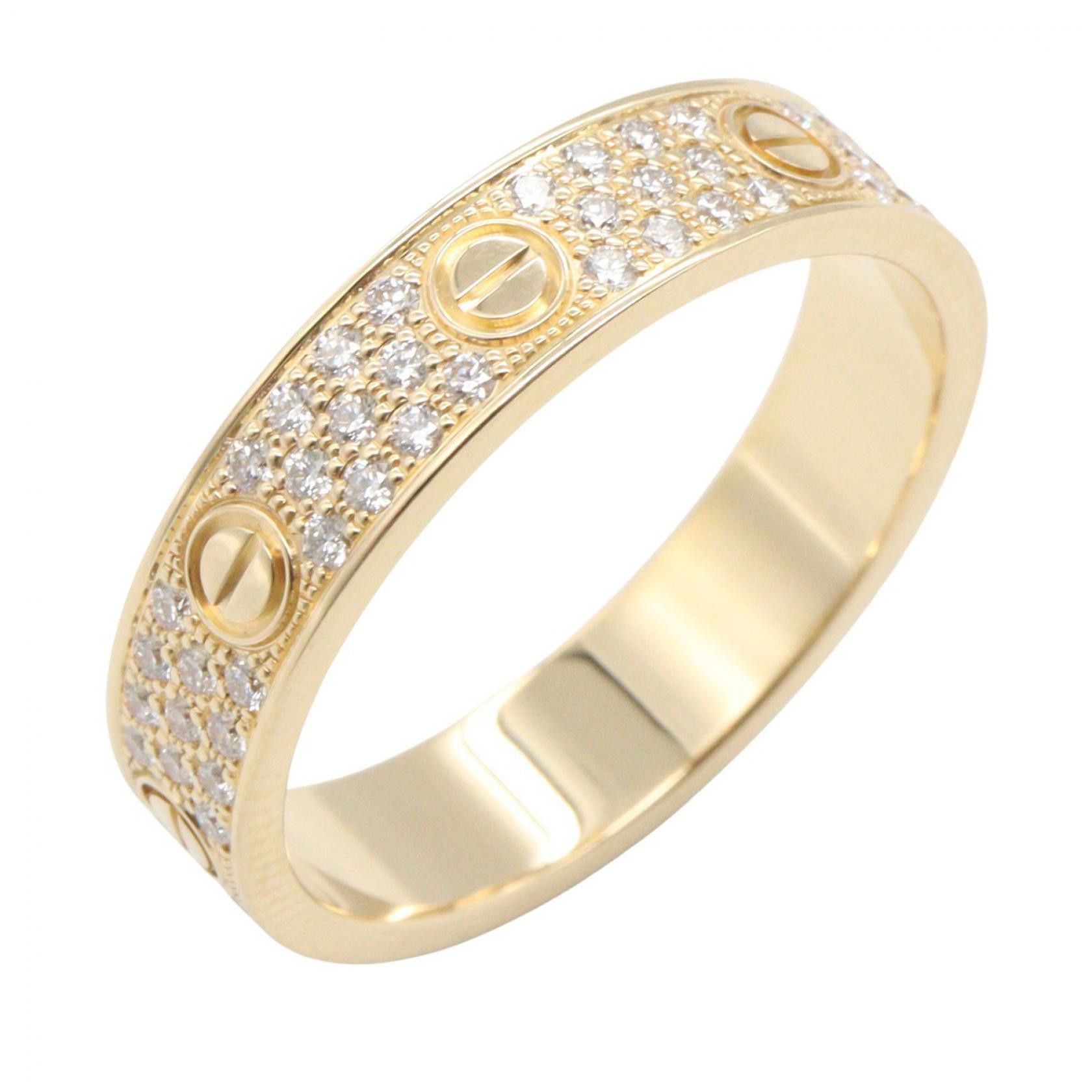 Cartier Cartier Cartier Love Au750 Diamond Ring Size 17 Precious Metal Ring B4083300 DUTY FREE for USA Size ONE SIZE - 1 Thumbnail