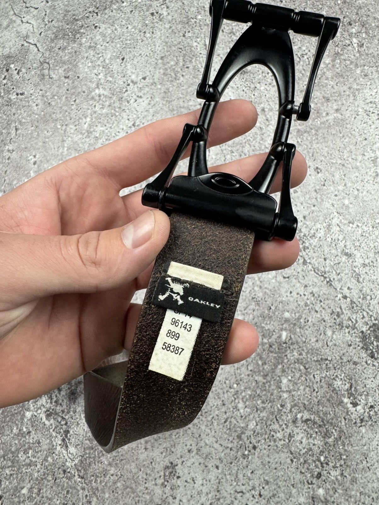 Oakley Y2K Oakley Software Leather Belt Crazy O Gorpcore Vintage Size ONE SIZE - 10 Thumbnail