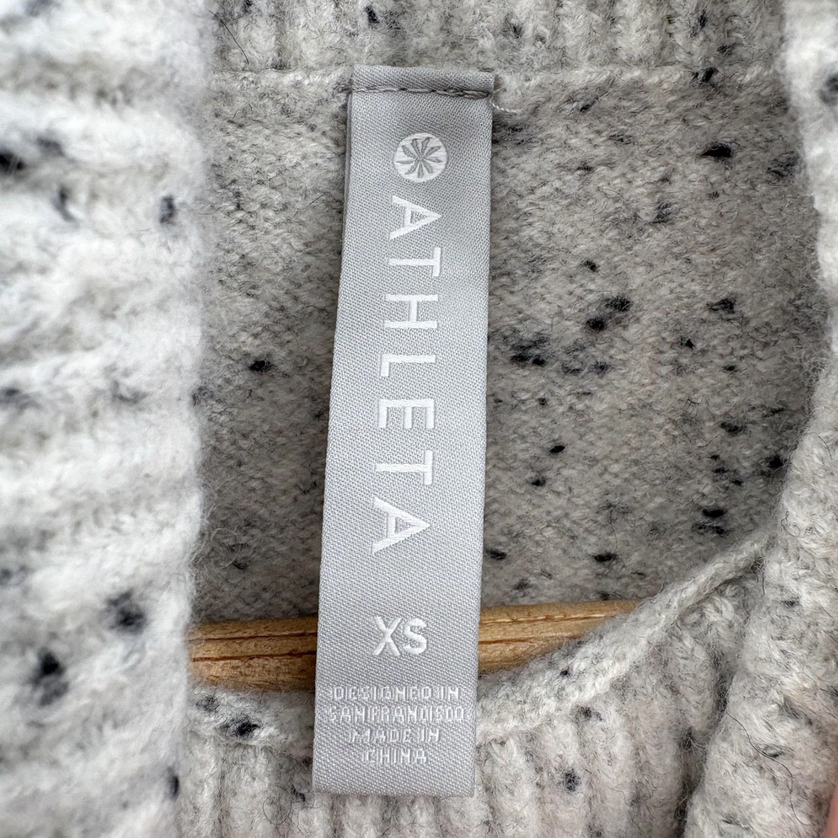 Athleta Athleta Sweater Womens XS White Wool Cashmere Turtleneck Chunky-Knit Pullover Size XS / US 0-2 / IT 36-38 - 4 Thumbnail