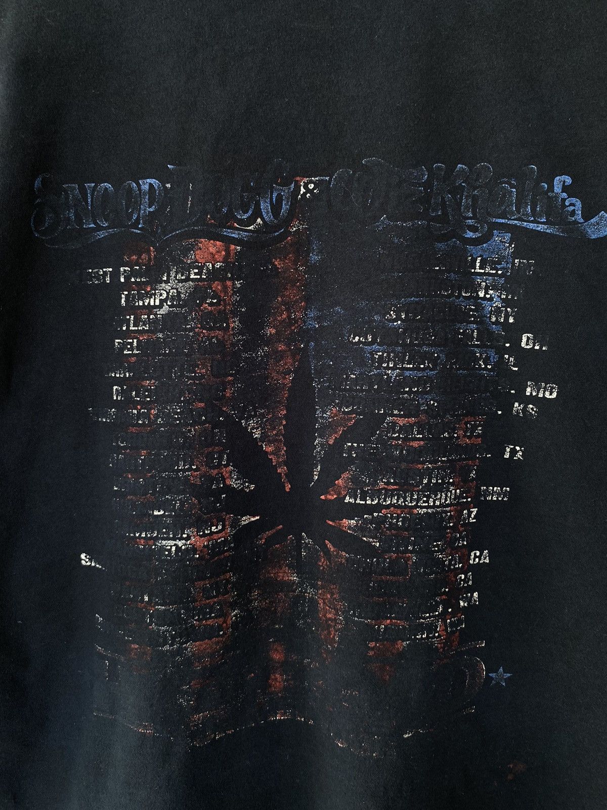 Vintage Rare Vintage Snoop Dogg & Wiz Khalifa Weed Concert Rap Tees Size US L / EU 52-54 / 3 - 4 Thumbnail